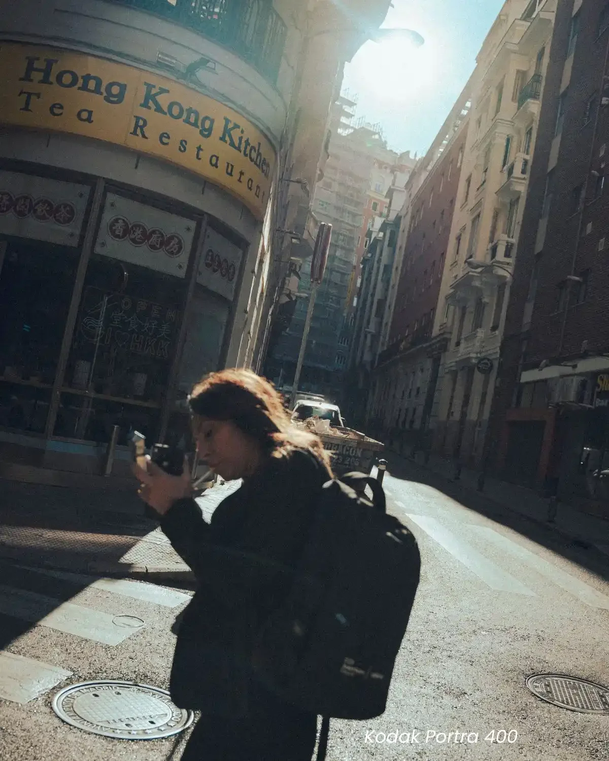 Kodak film presets for Lightroom, Kodak Ektar 100 street photography look, Kodak Vision3 500T cinematic night preset, professional Kodak Pro 100 film emulation, analogue urban wall art style presets.