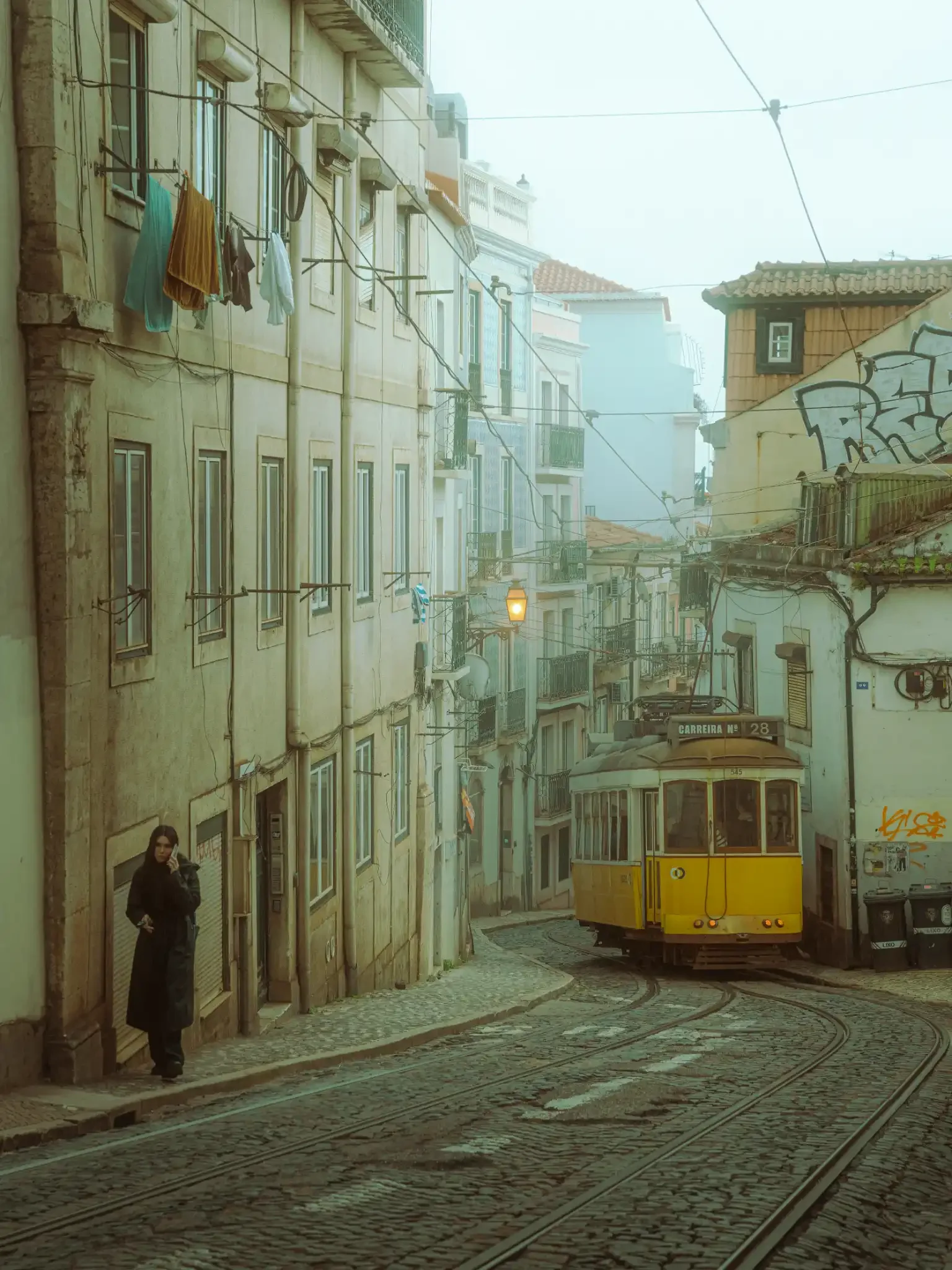 Lisbon Tram in Alfama