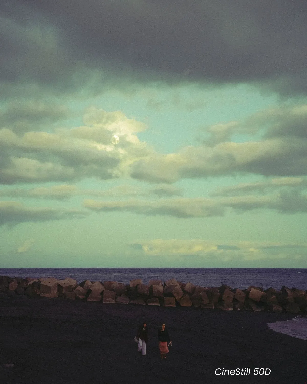 Before and after Cinestill preset on Hong Kong night street photography with neon lights