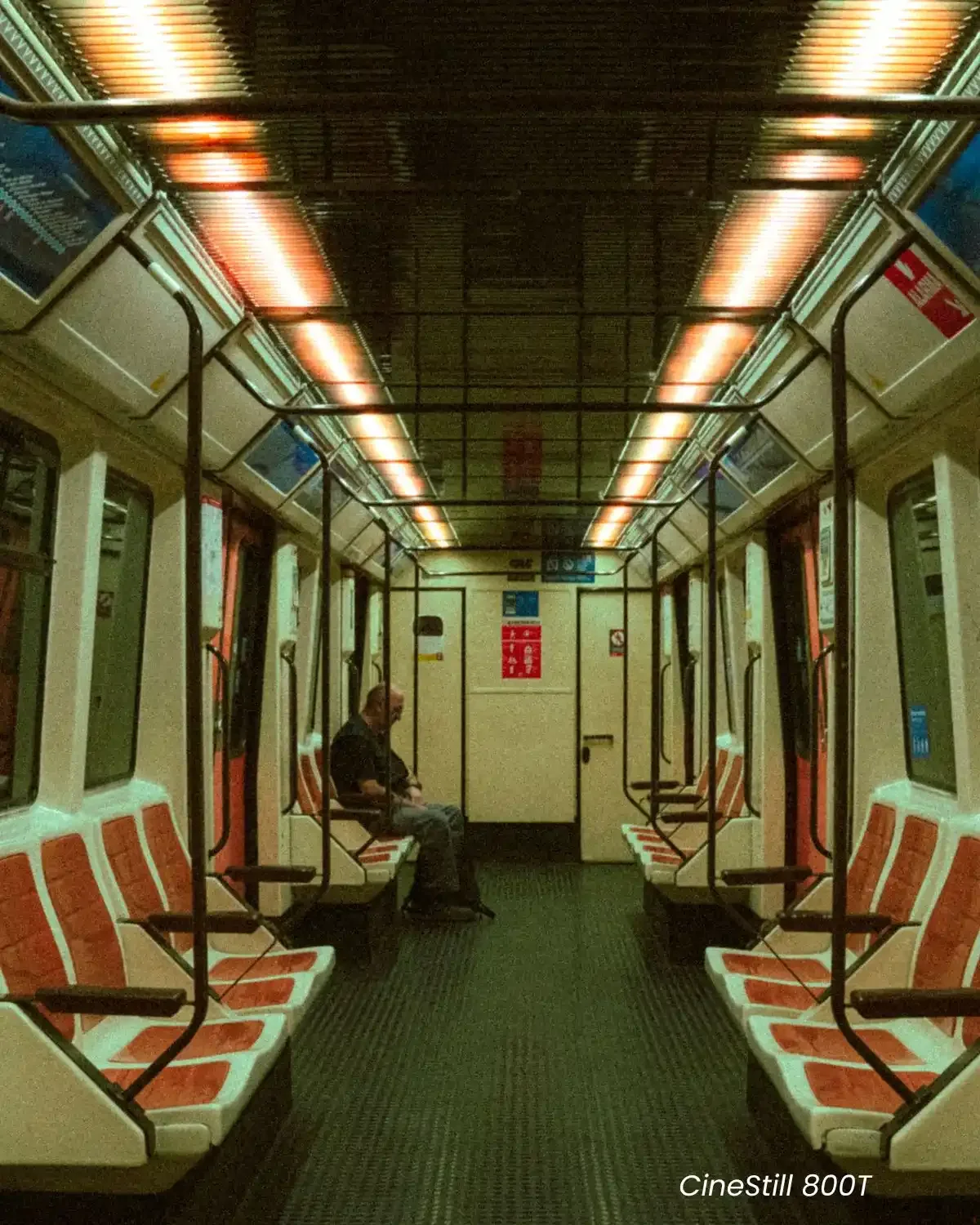 Before and after Cinestill preset on Hong Kong night street photography with neon lights
