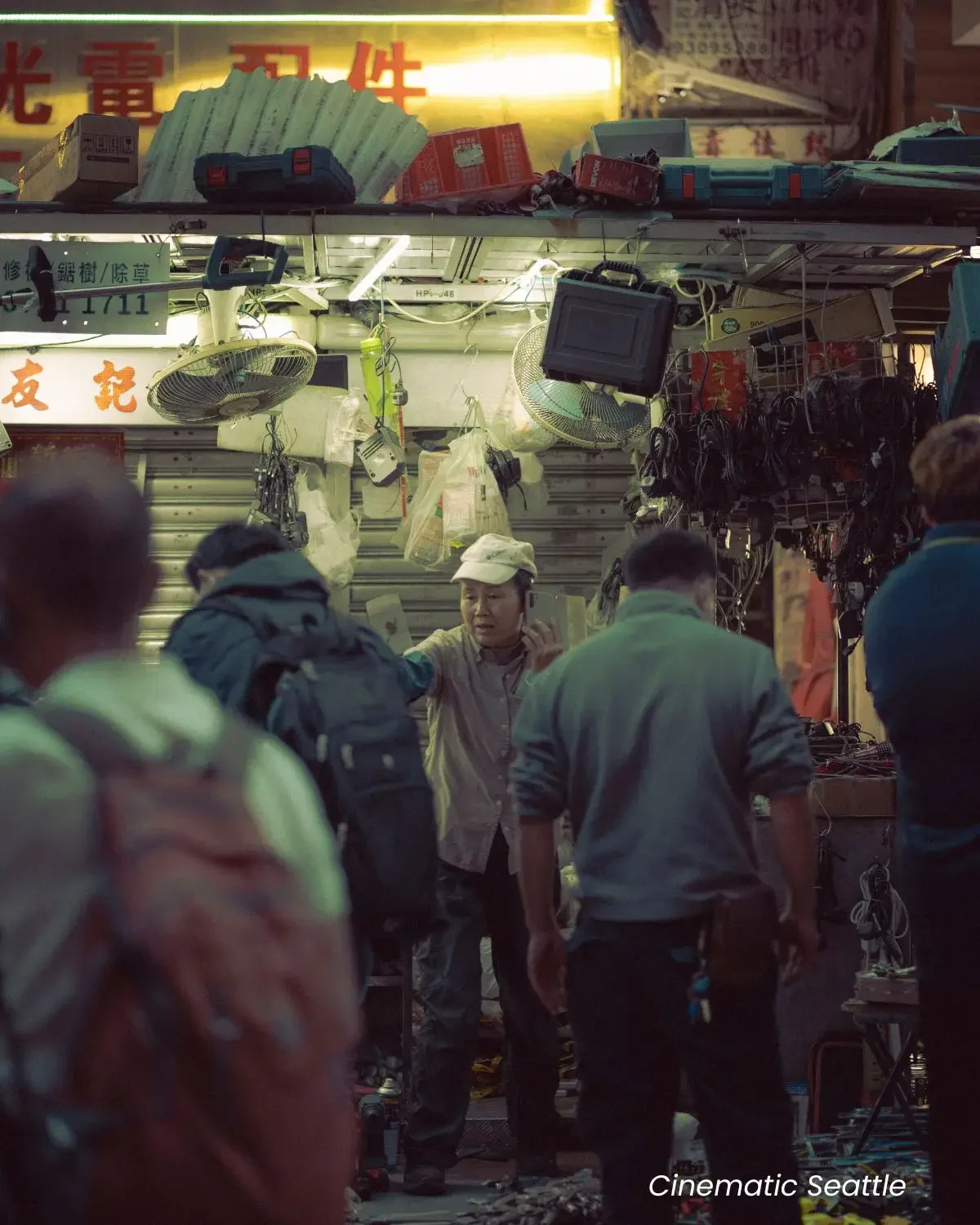 Cinematic New York Lightroom preset with moody green tones on a rainy street photography shot