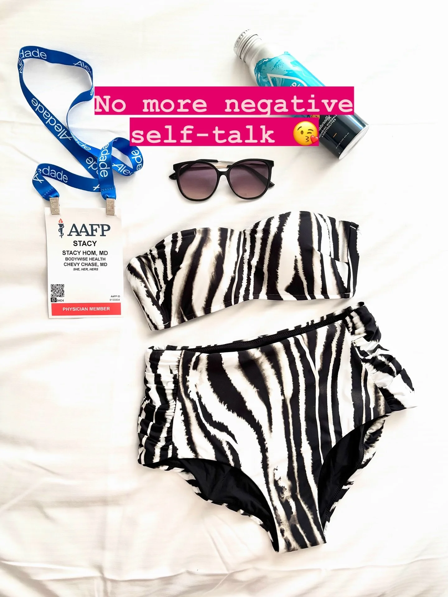 It can be a struggle to try on bathing suits without having all the feelings. It was incredibly hard for me to pick out this two piece today. But my desire to enjoy the hot tub while at this medical conference overrode my fear of how I thought others
