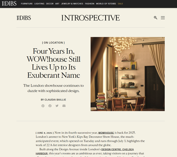 1st Dibs, Four Years In, WOW!house still lives up to its exuberant name, June 25