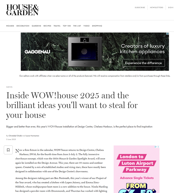 House & Garden, Inside WOW!house 2025 and the brilliant ideas you'll want to steal for your house, June 25