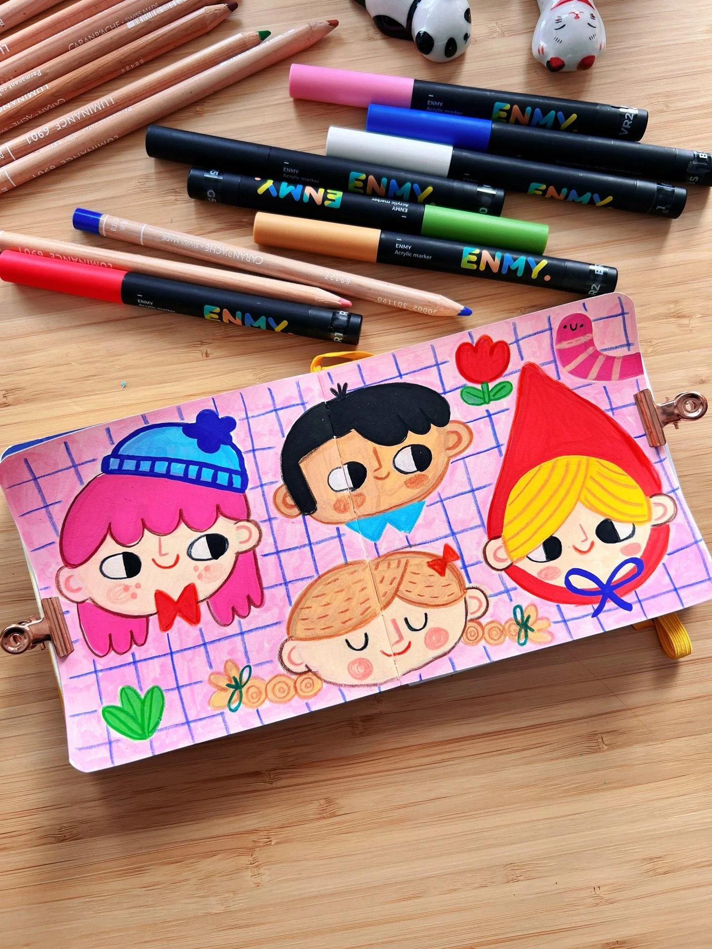Sometimes I just need to fill a page with people 🥰 Which one feels most like you?

#acrylicmarkers #cutedrawings #sketchbookart #illustrationoftheday