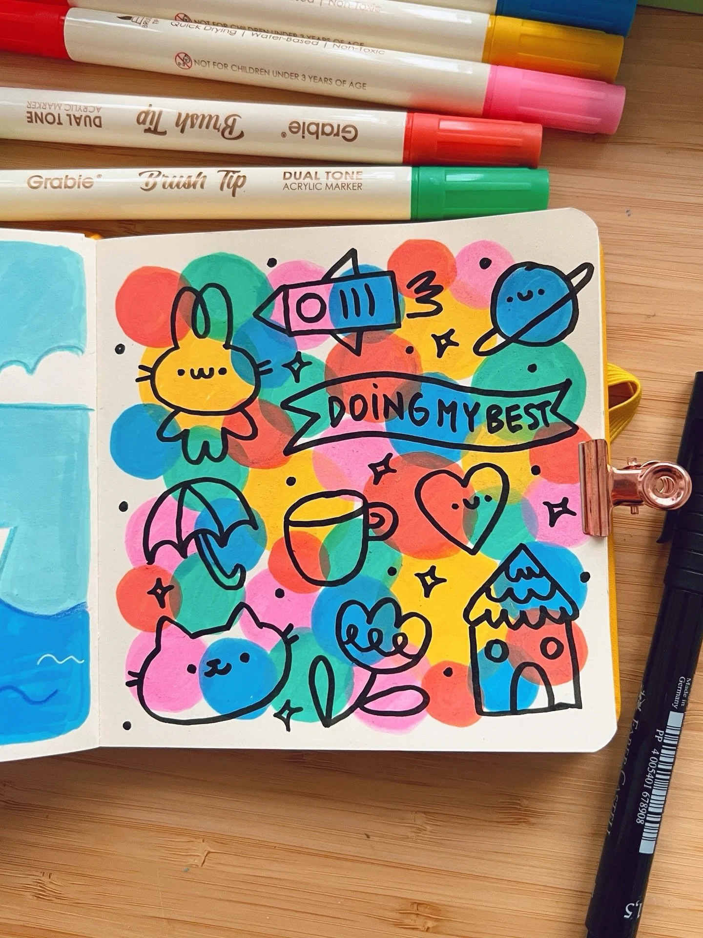 It&rsquo;s Sunday! Time to grab your markers (or steal your son&rsquo;s 😄) and create a colourful pattern, then draw some silly, imperfect doodles on top!

Let me know how this made you feel 🤗

#doodles #relaxingactivities #mindfulldrawing