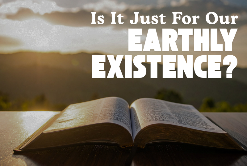 Are the Sermon on the Mount Commands Merely for Our Earthly Existence?