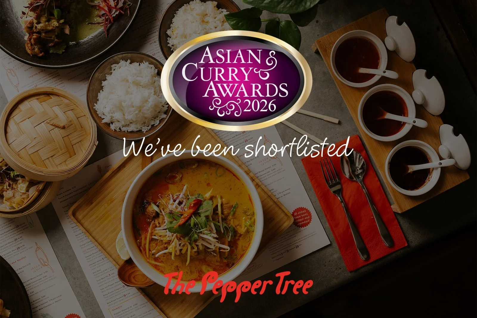 The Pepper Tree is shortlisted for the Asian Curry Awards 2026