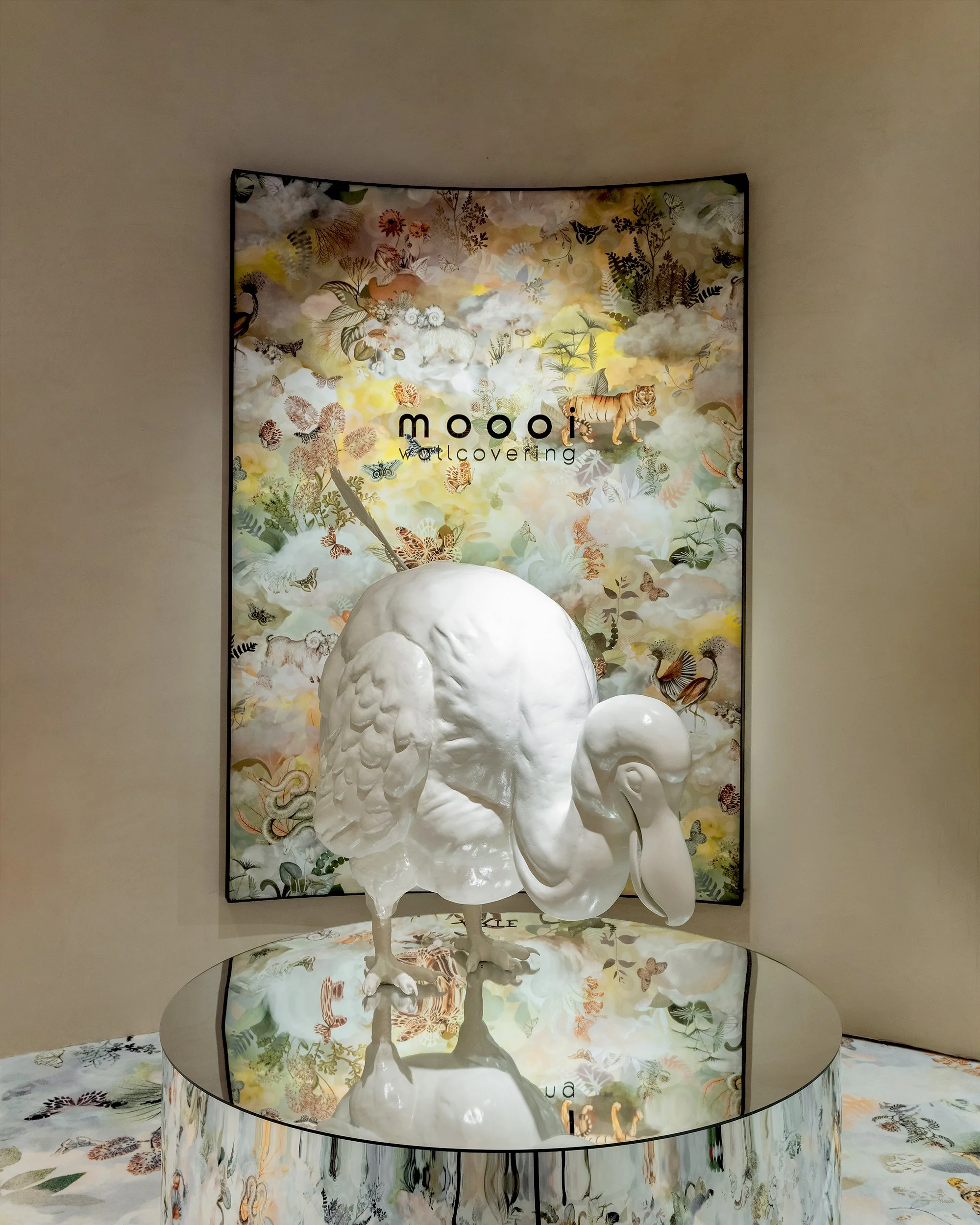 Pattern Memento Moooi Medley Twilight, Extinct Animals family, illustration and visual identity by Automne Studio.
