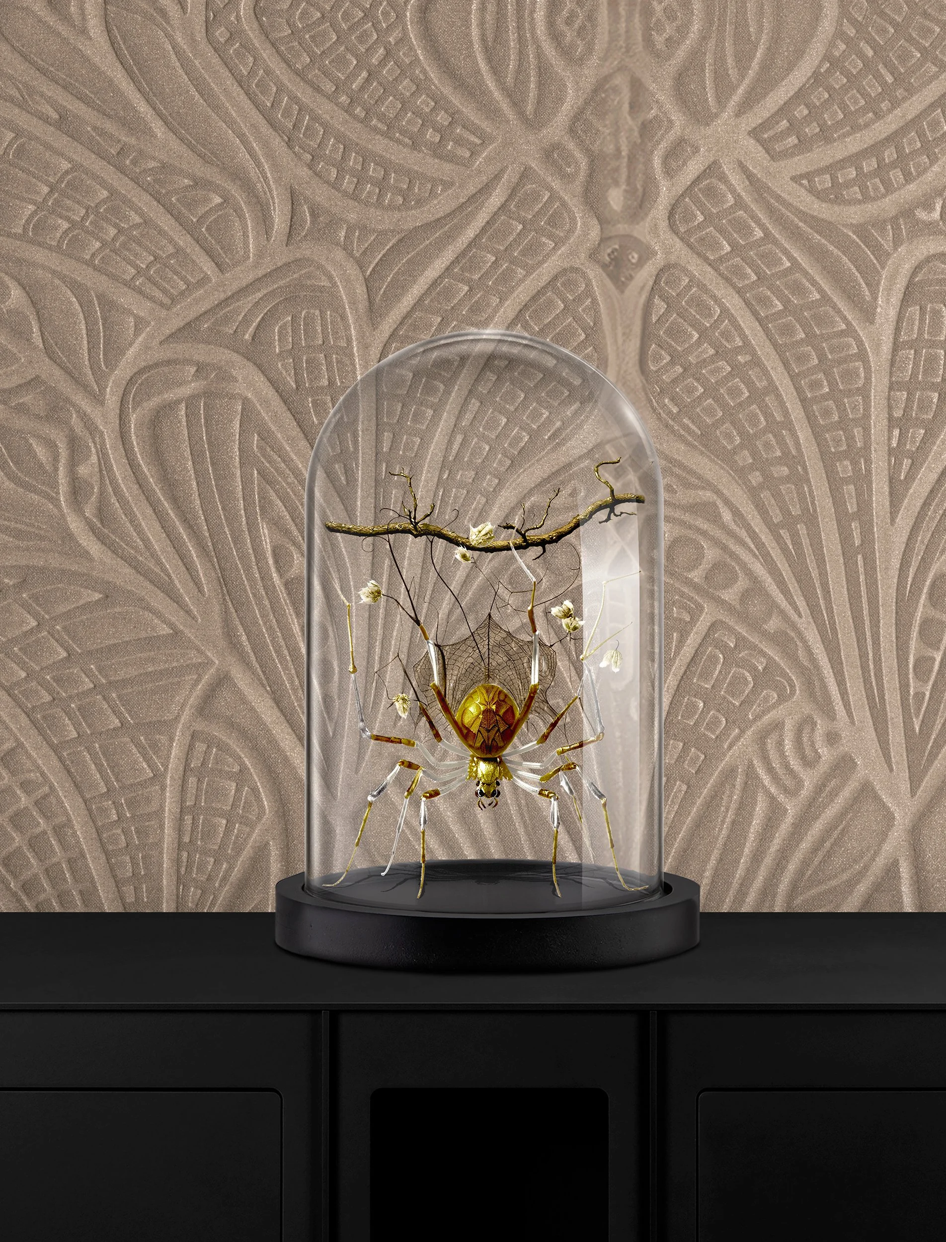 Lace Spider, Green House Collection by Moooi, illustration and branding project by Automne Studio.