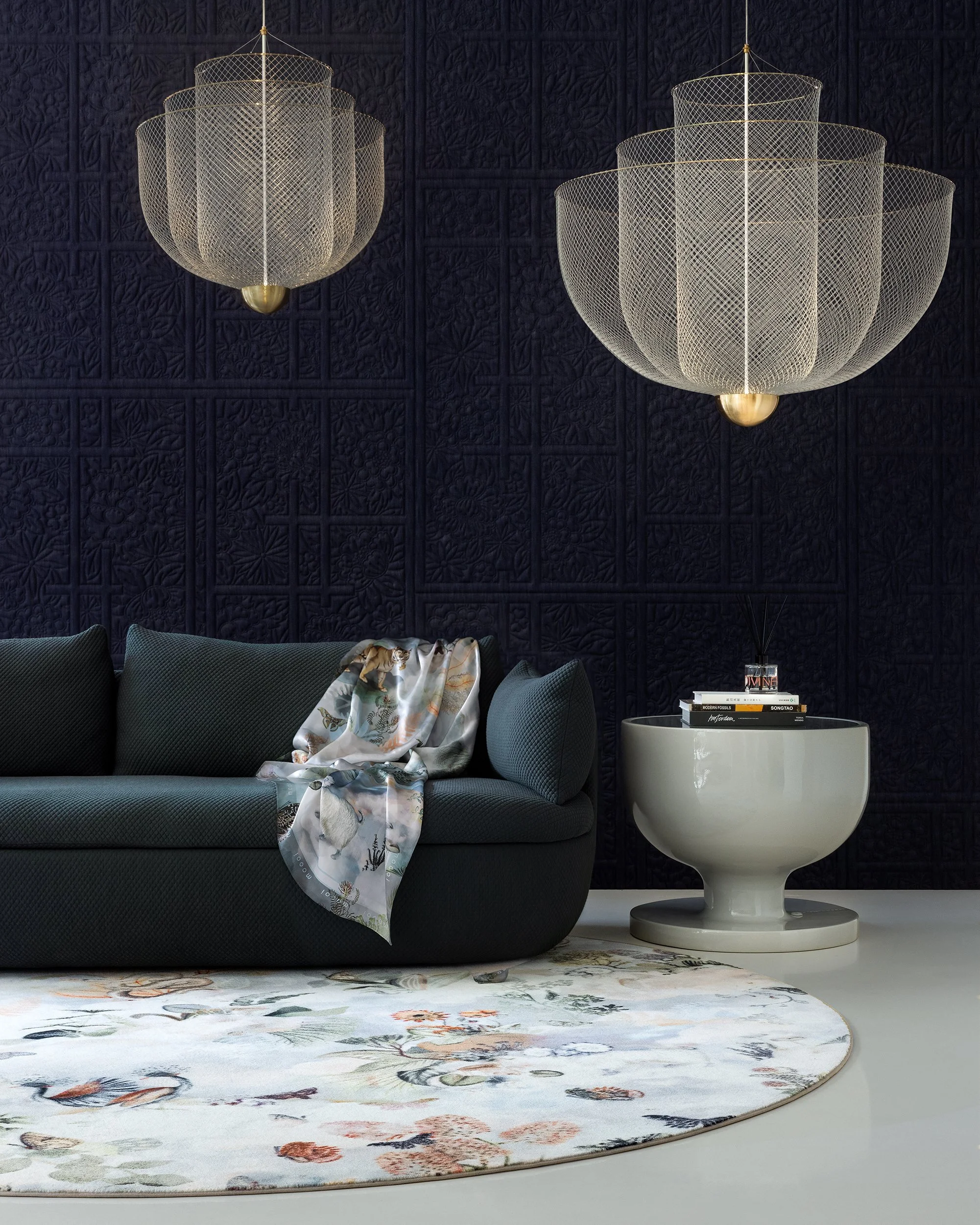 Pattern Memento Moooi Medley Dawn, Extinct Animals family, illustration and visual identity by Automne Studio.
