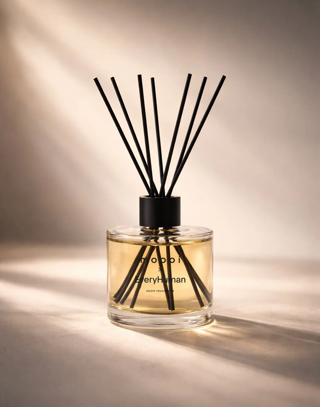 Moooi x EveryHuman fragrance bottle, packaging and branding project by Automne Studio.