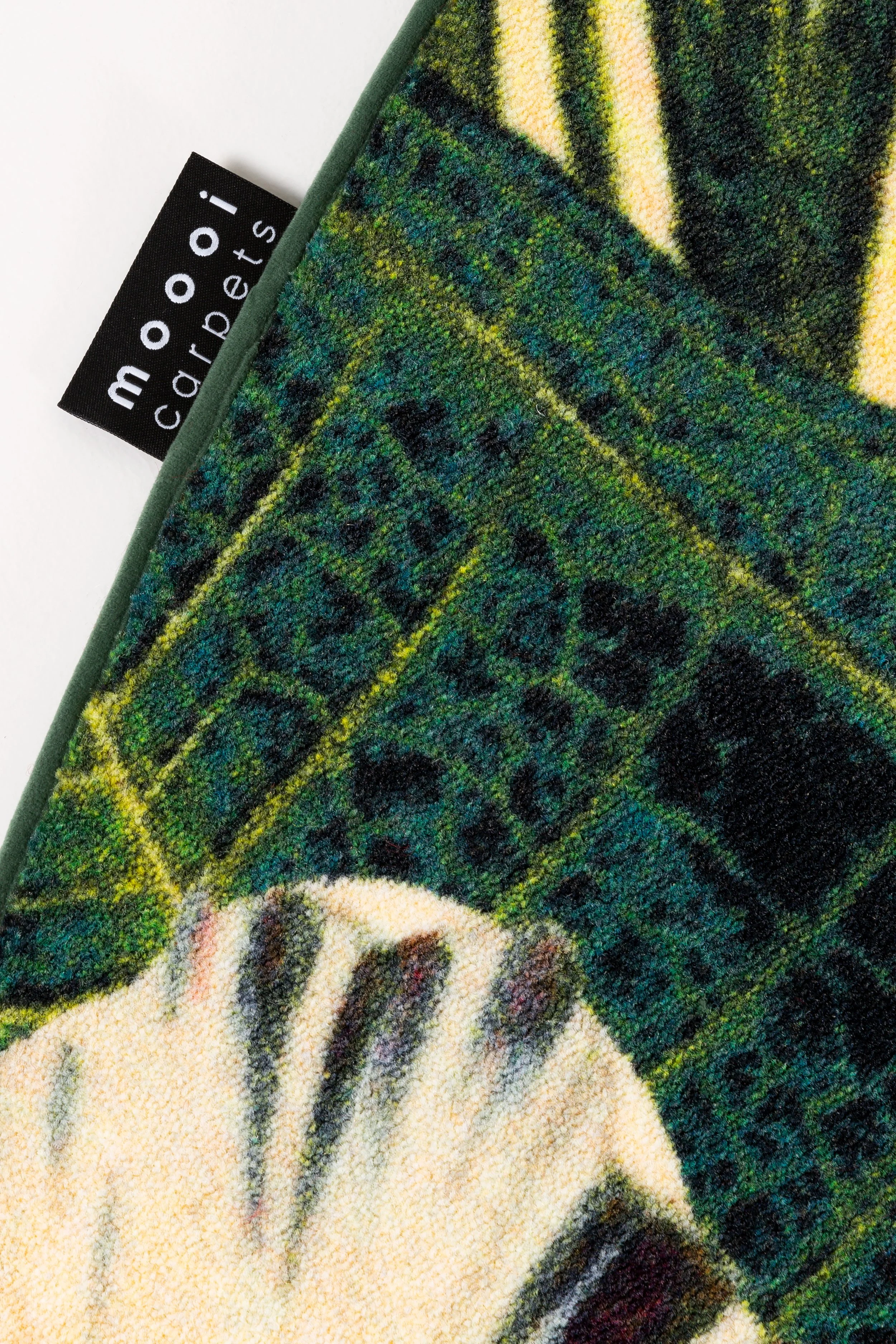 Close-up of a Pattern of Herbarium of Extinct plants by Moooi Carpets, pattern design and illustration project by Automne Studio.