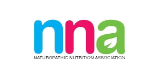 Colorful logo with blue, pink, and green letters spelling 'nna'