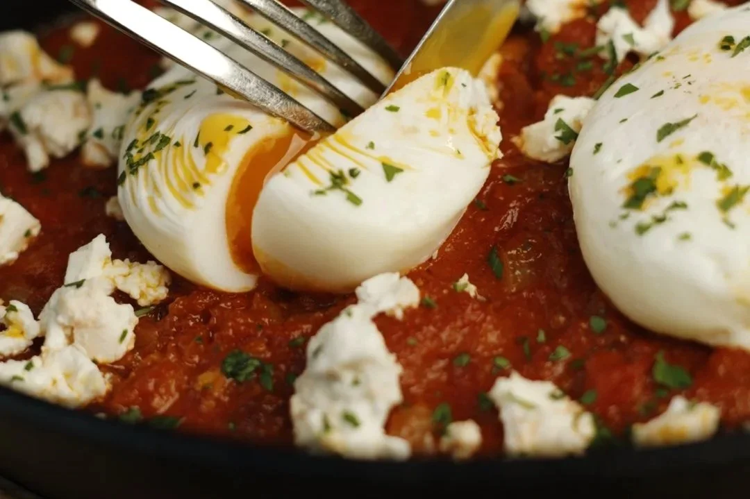 Shakshuka served for breakfast at The Red Door