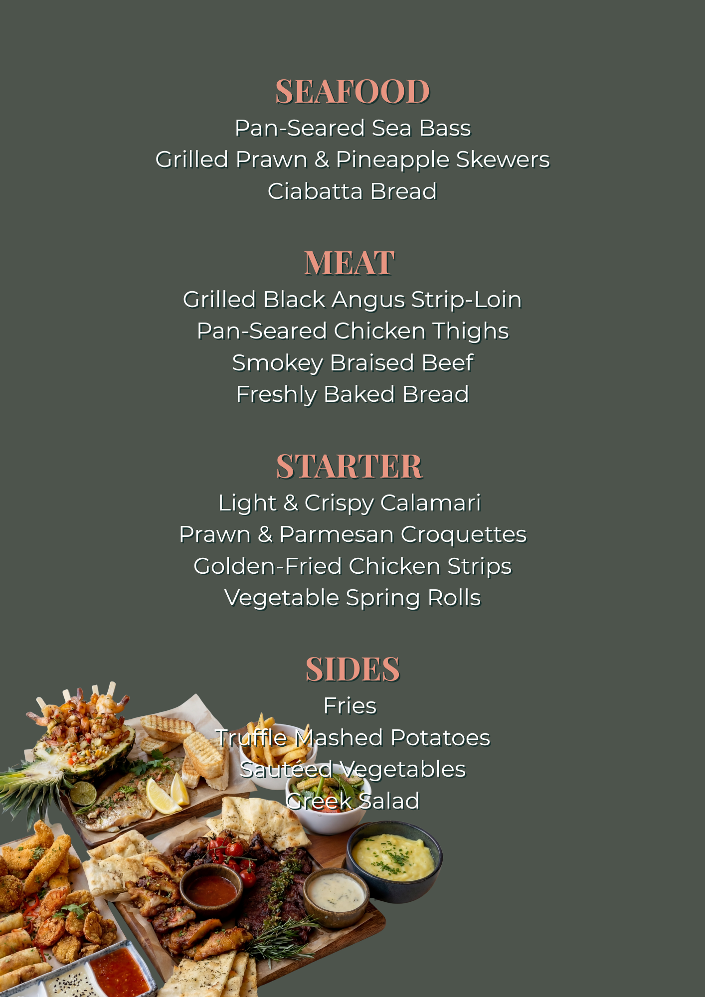 Weekend Social Grill Menu at The Red Door