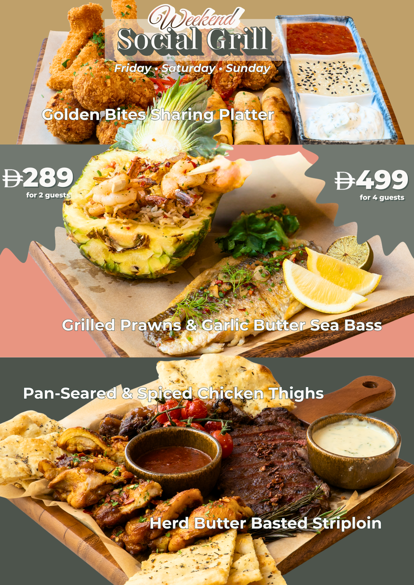 Weekend Social Grill Food Platter at The Red Door