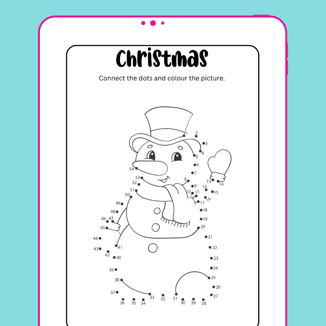 Christmas Dot-To-Dot Activity