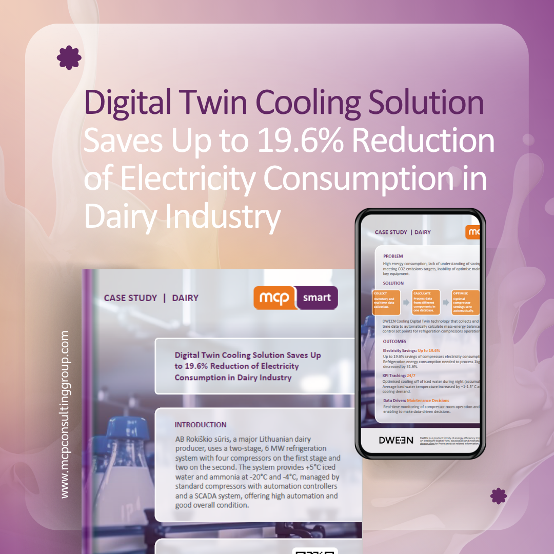 Digital Twin Cooling Solution Saves Up to 19.6% Reduction of Electricity Consumption in Dairy Industry
