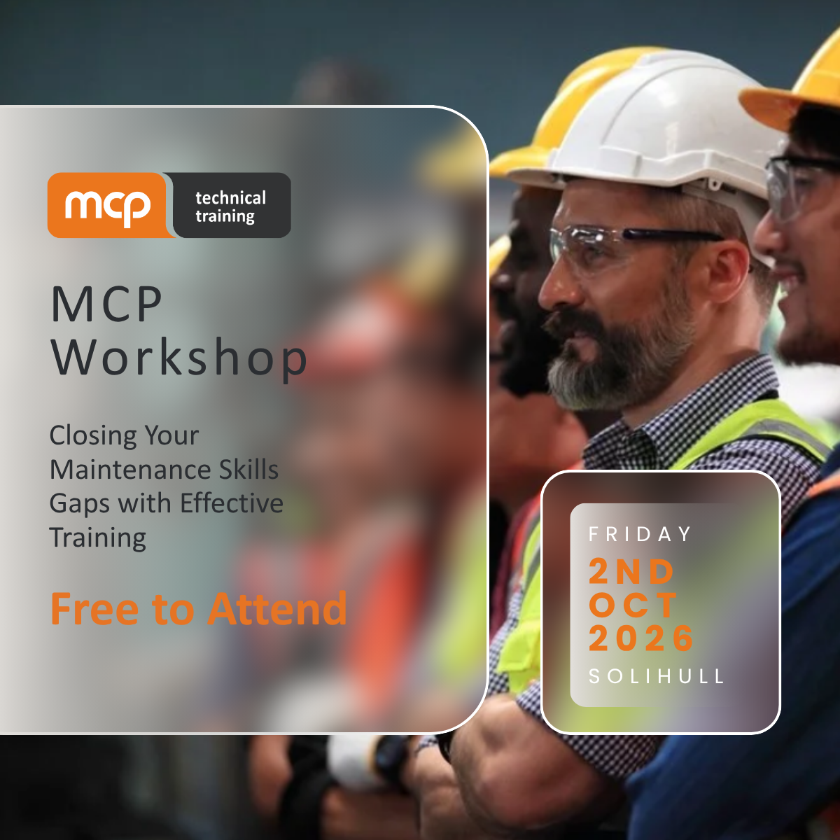 MCP Workshop - Closing Your Maintenance Skills Gaps with Effective Training