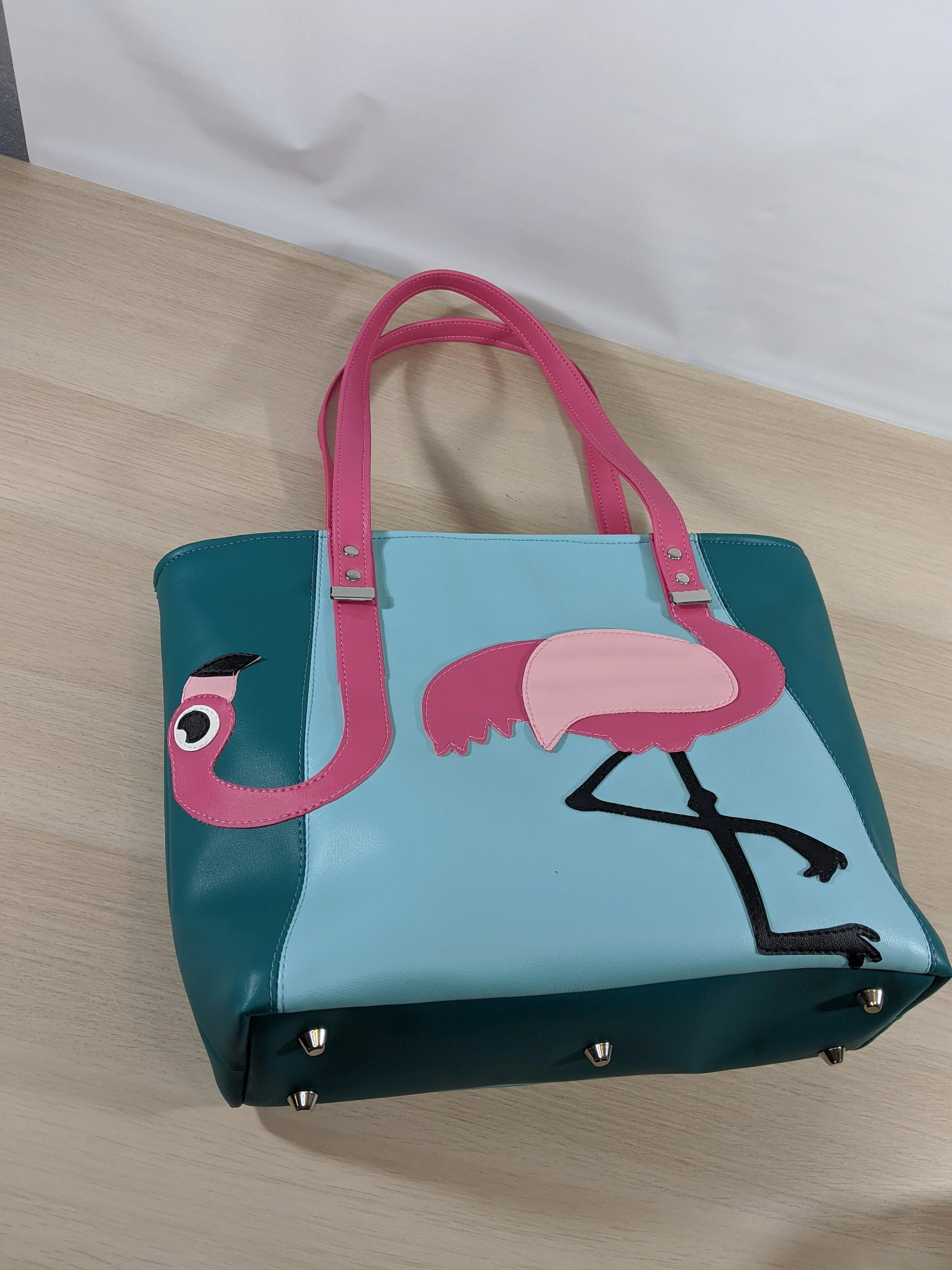 Applique Flamingo Tote