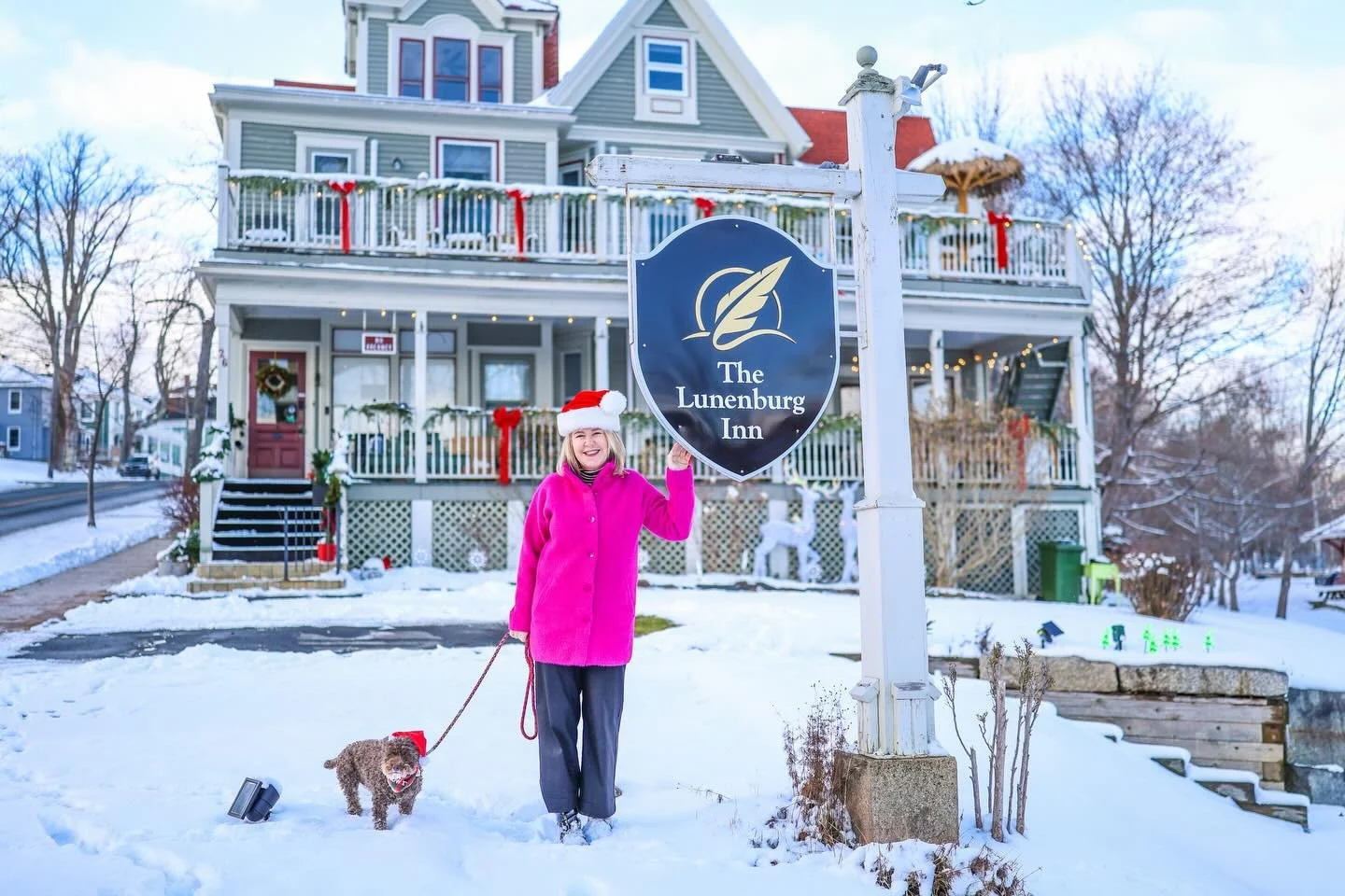 A little winter refresh ❄️
Our new sign is up at The Lunenburg Inn &mdash; what do you think?
(Also&hellip; pretty cute, right? 😉)