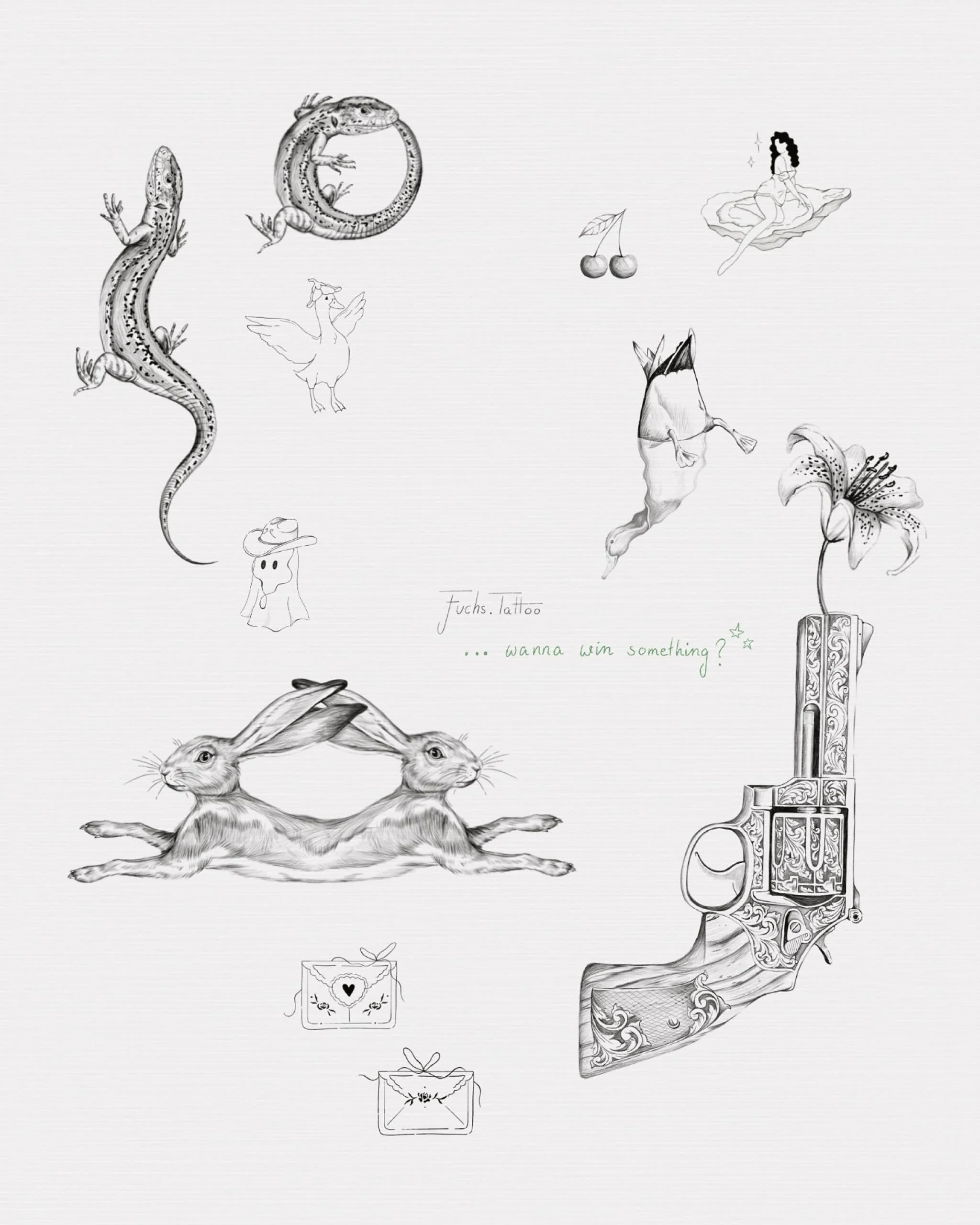 Neue WANNADOS und ein Gewinnspiel:
Nachdem ich wieder f&uuml;r ein paar Wochen abgetaucht bin, er&ouml;ffne ich nun noch einmal offiziell meine Bookings f&uuml;r den Rest von 2025 UND es gibt gleich mehrere Gewinne:

	1.	Motiv deiner Wahl (bis 10cm)
