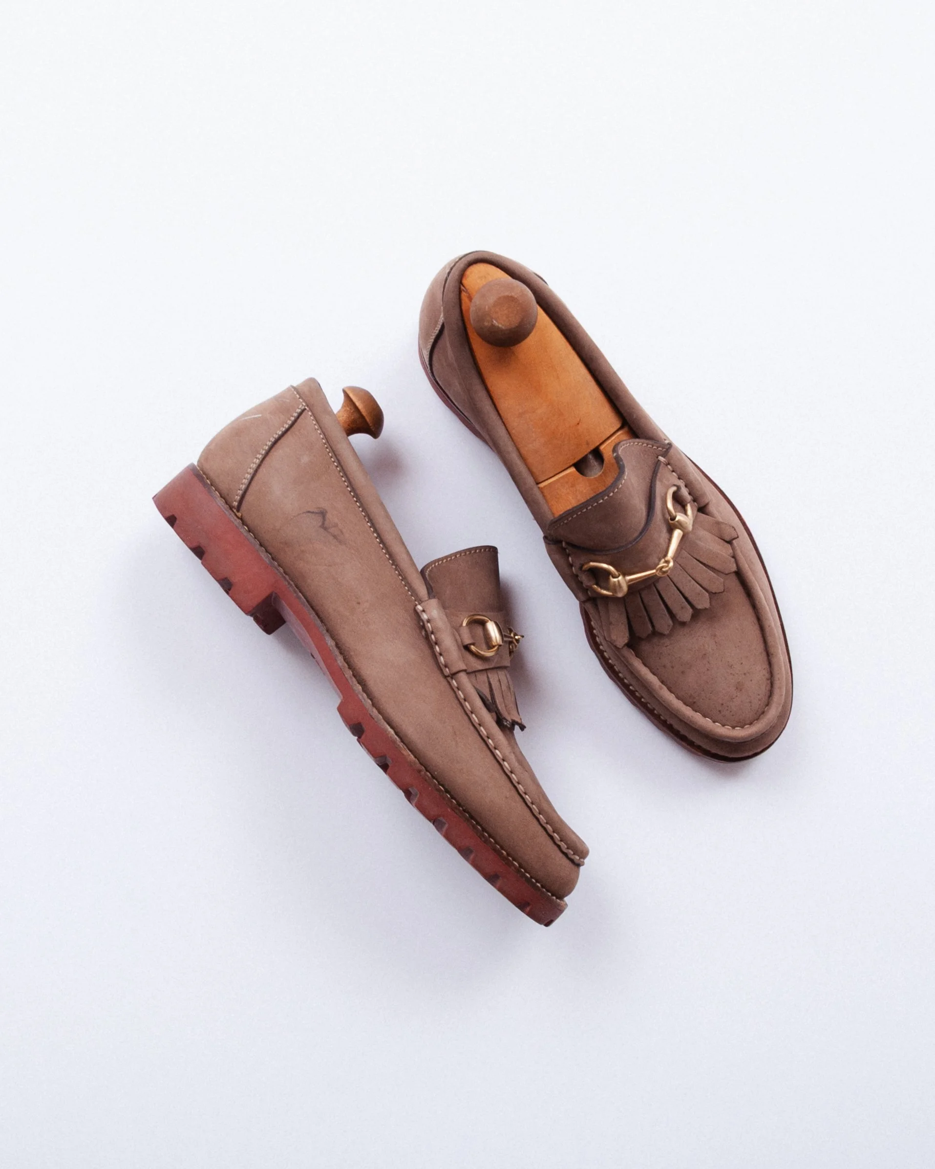 Vintage Size 10 Gucci Horsebit Kiltie Loafer