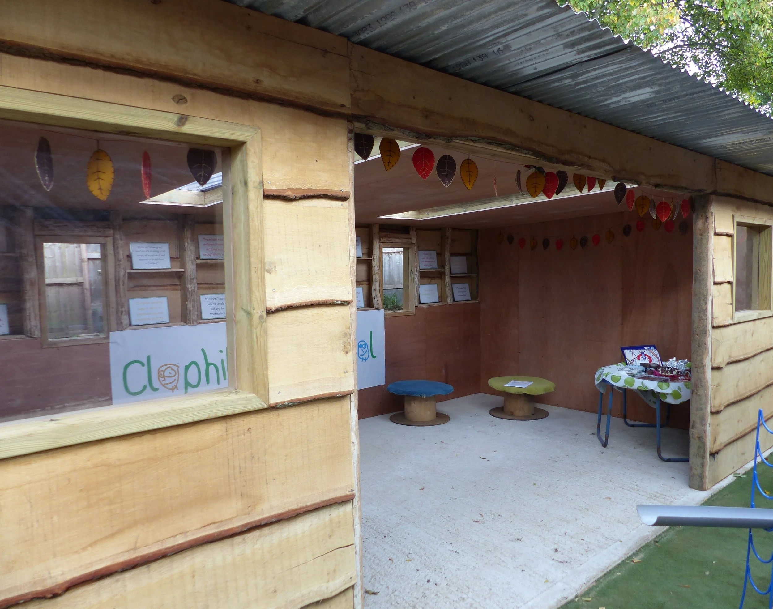 Our wonderful purpose built outdoor shelter