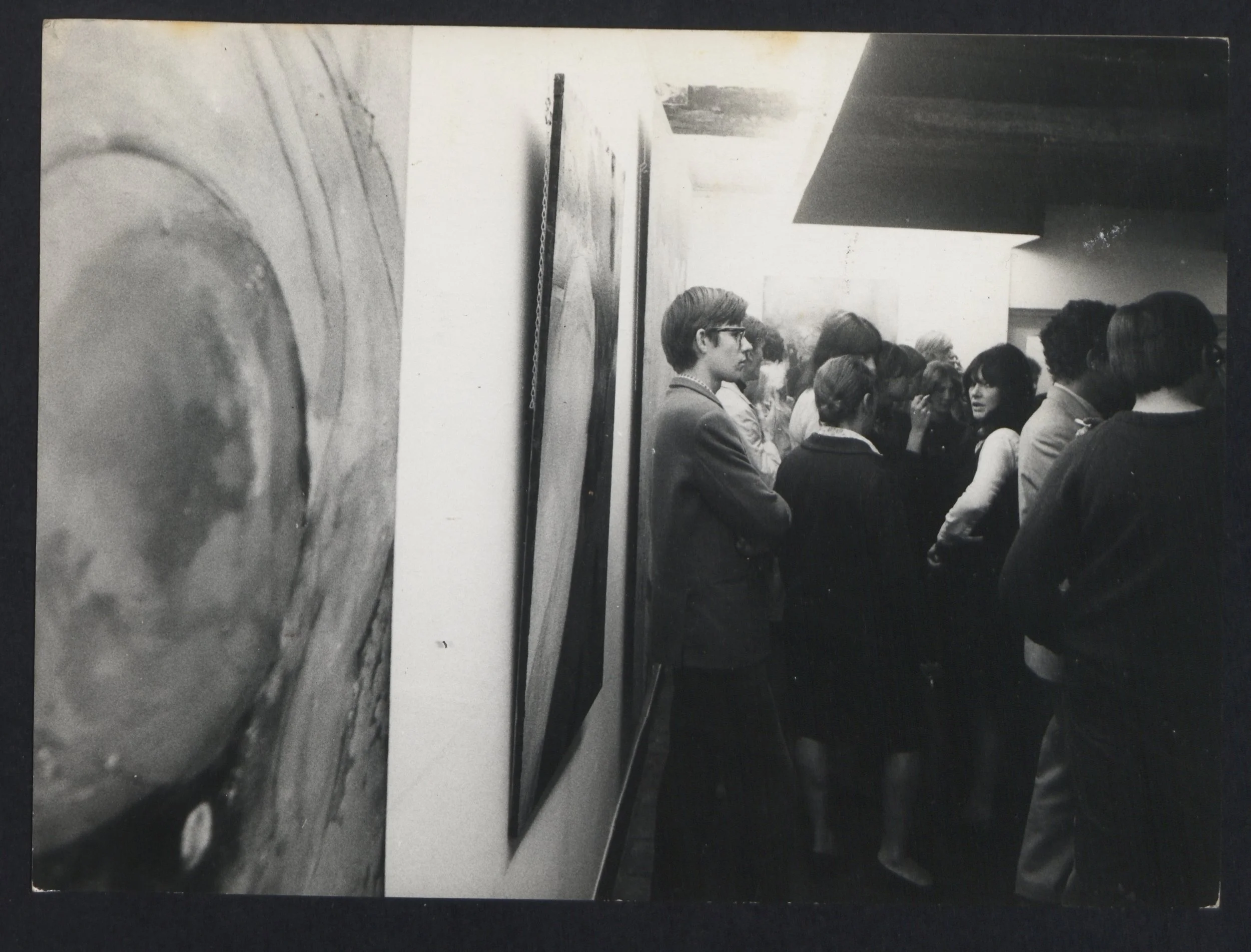 Photography exhibition at the Richard Foncke Gallery, Ghent, 1968. Photographer: Roland Van den Berghe.
