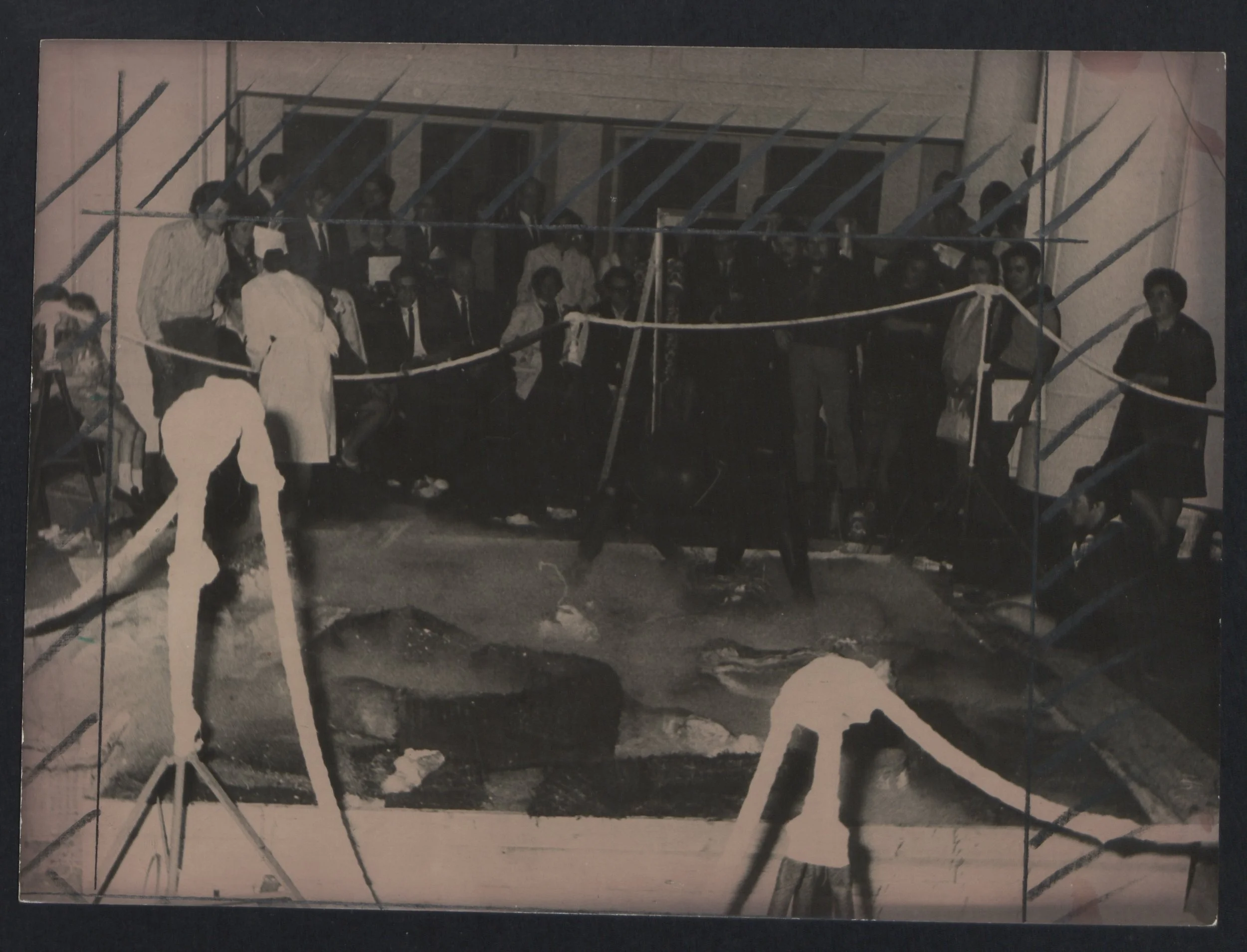 Foto totaaltheater Clito, Brussel, 1968. Fotograaf onbekend. 