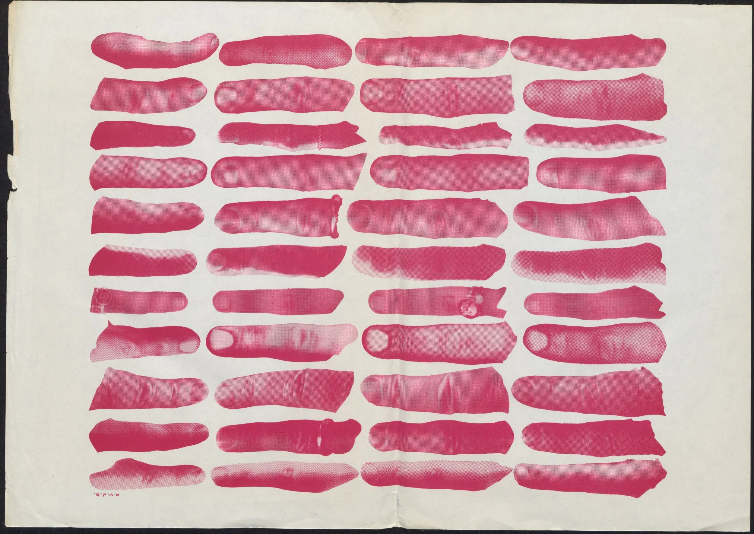 Ontwerp Kollectieve Kollage, 1976. 