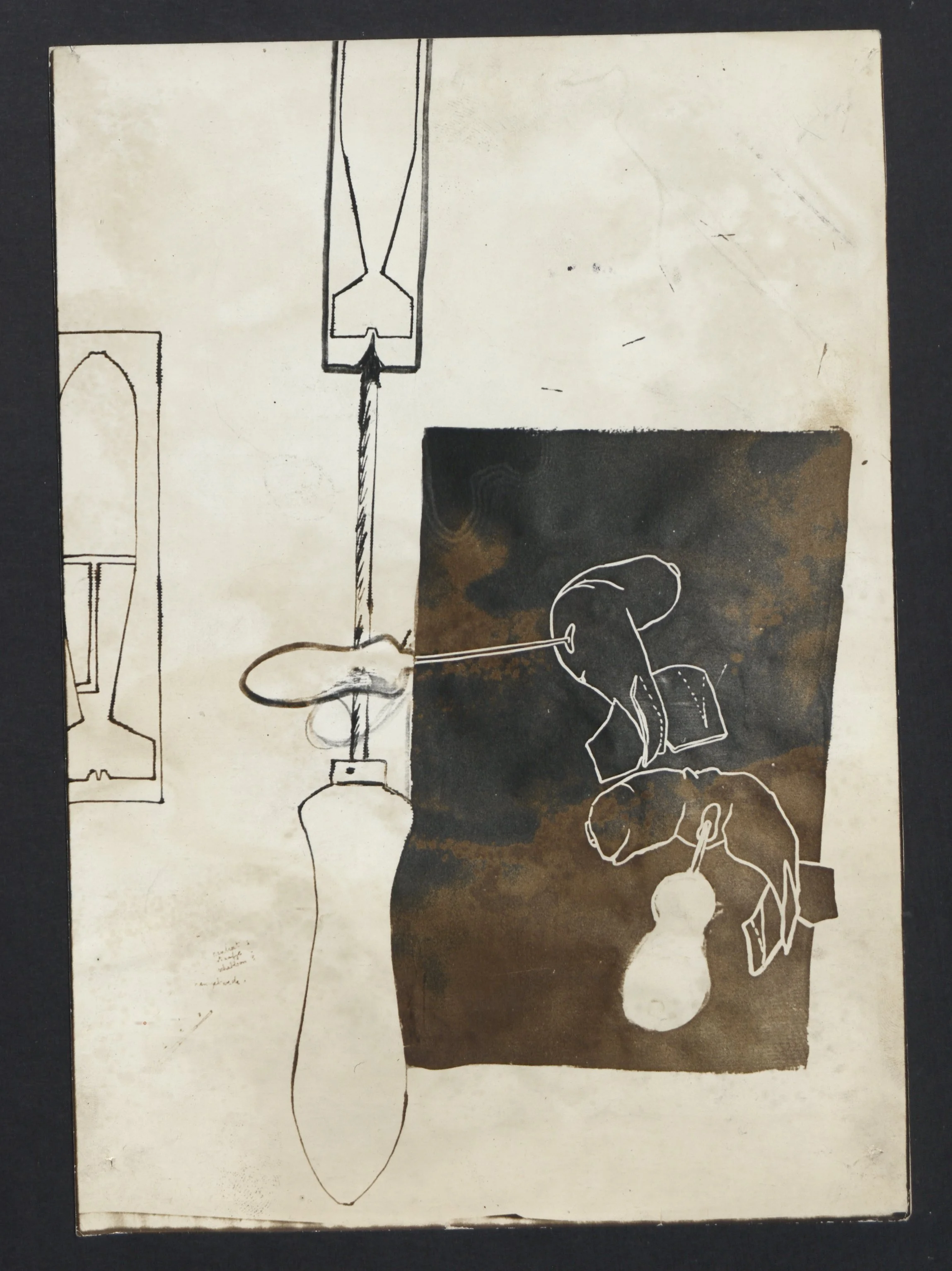 Ontwerpschets van vogelvrij funktie I, 1969.