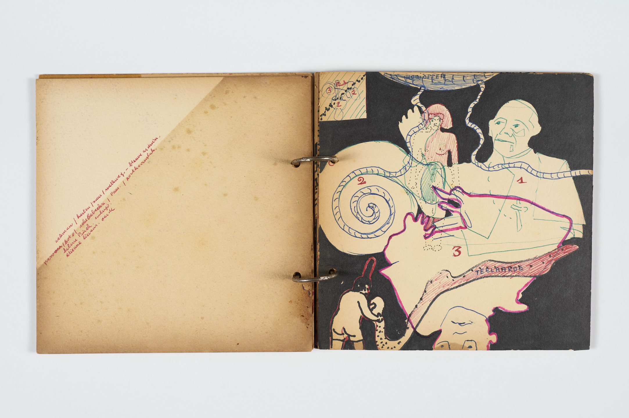 Design drawing for Clysma, Ghent, 1968.