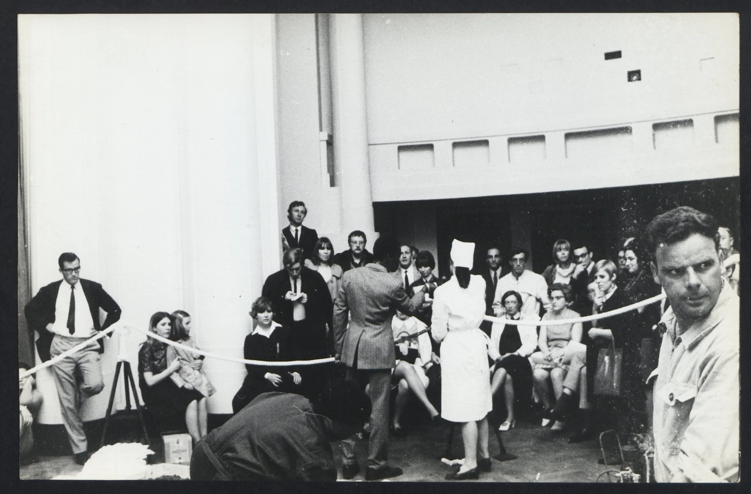 Foto totaaltheater Clito, Brussel, 1968. Fotograaf onbekend. 