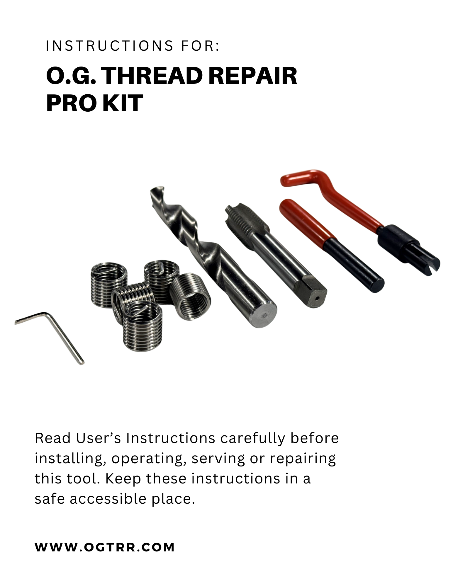 O.G. Thread Repair & Rivets-Your #1 resource page for everything thread ...