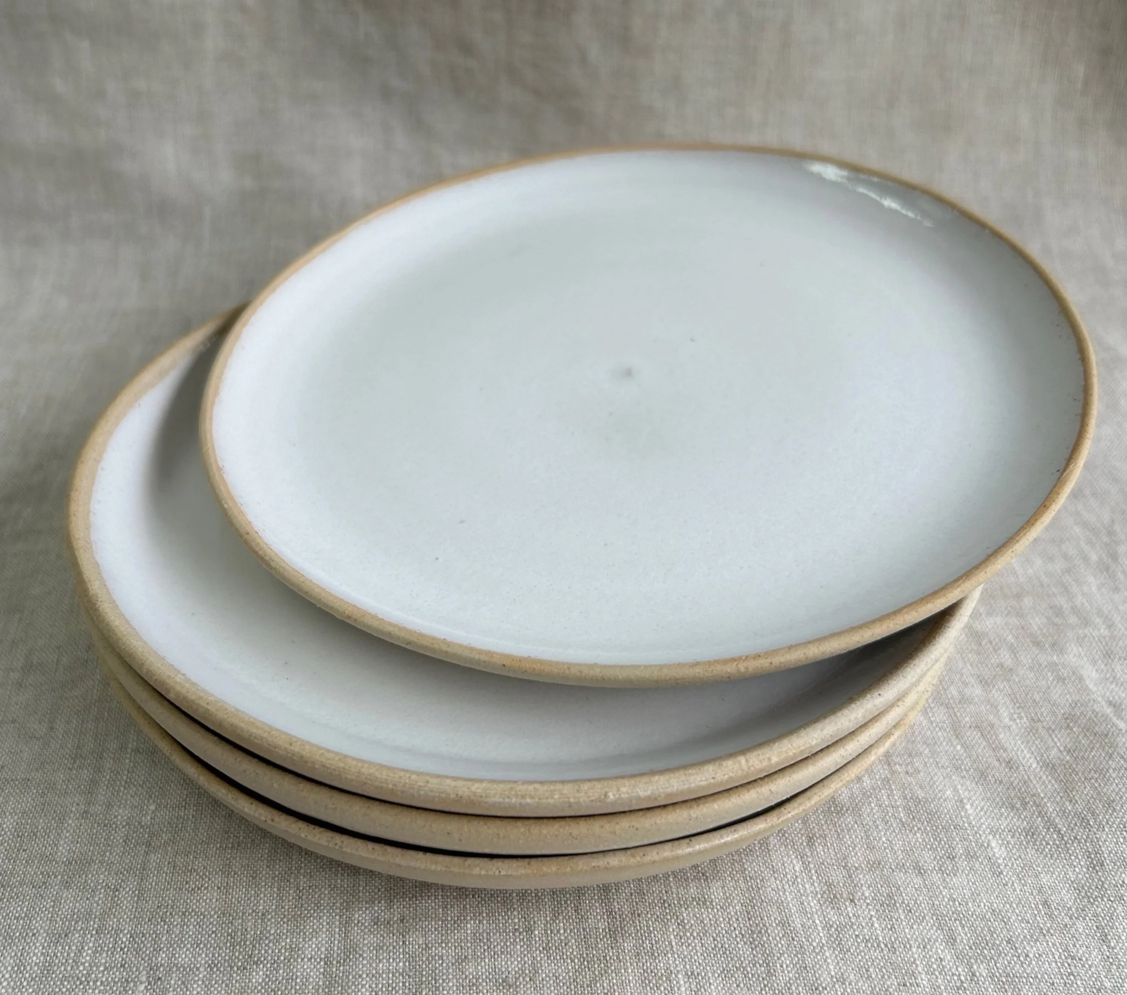 White side plates