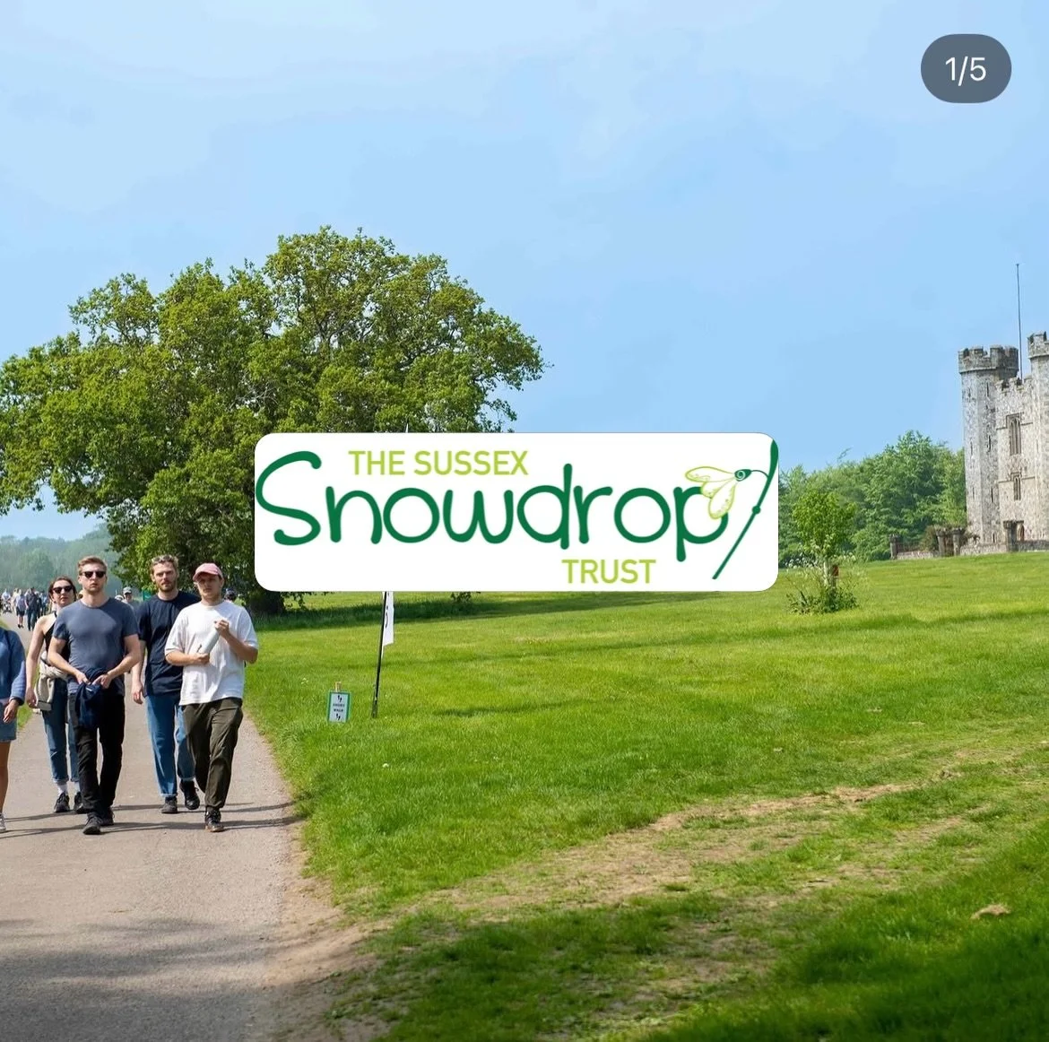 It&rsquo;s nearly time! Next Sunday 10th May we&rsquo;ll come together with @sussexsnowdroptrust for their annual 🏰 Castle Estate Charity Walk 🏰 to support children living with life-threatening and terminal illnesses. Every step taken helps provide