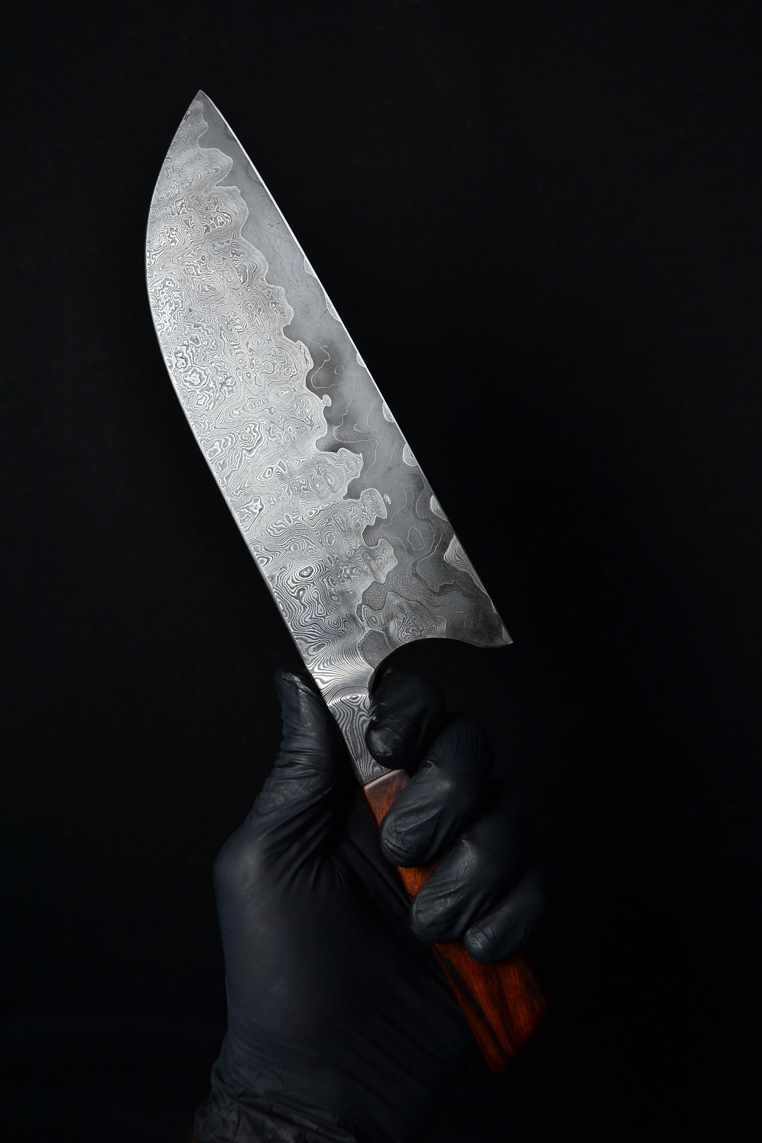 Santoku damascus ironwood handle