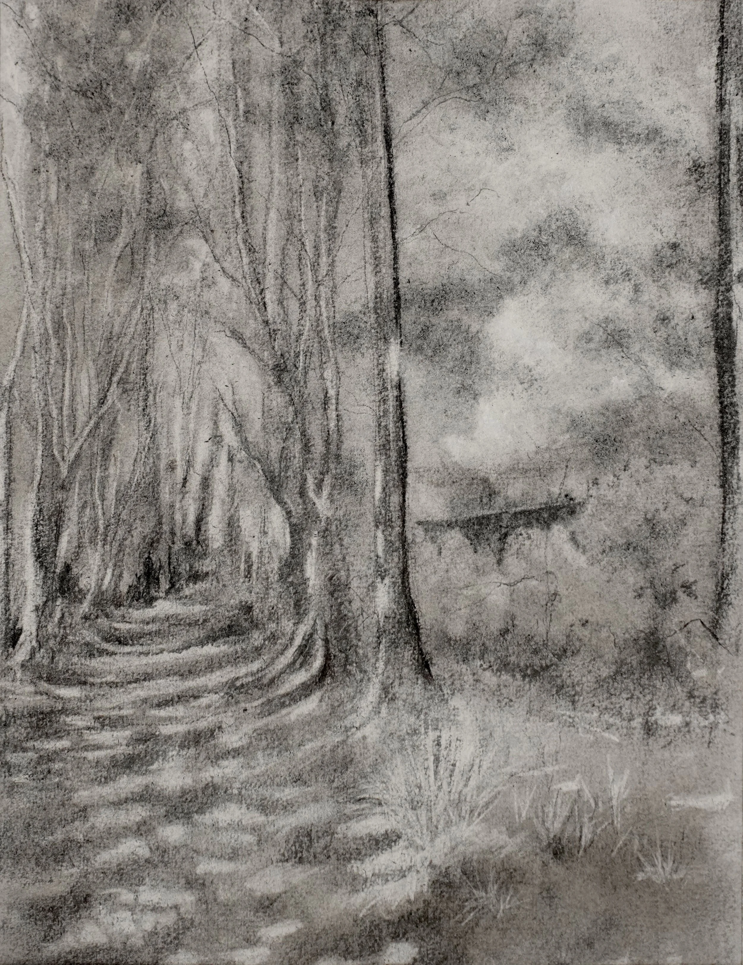 Avenue - Charcoal/Graphite 38x48cm
