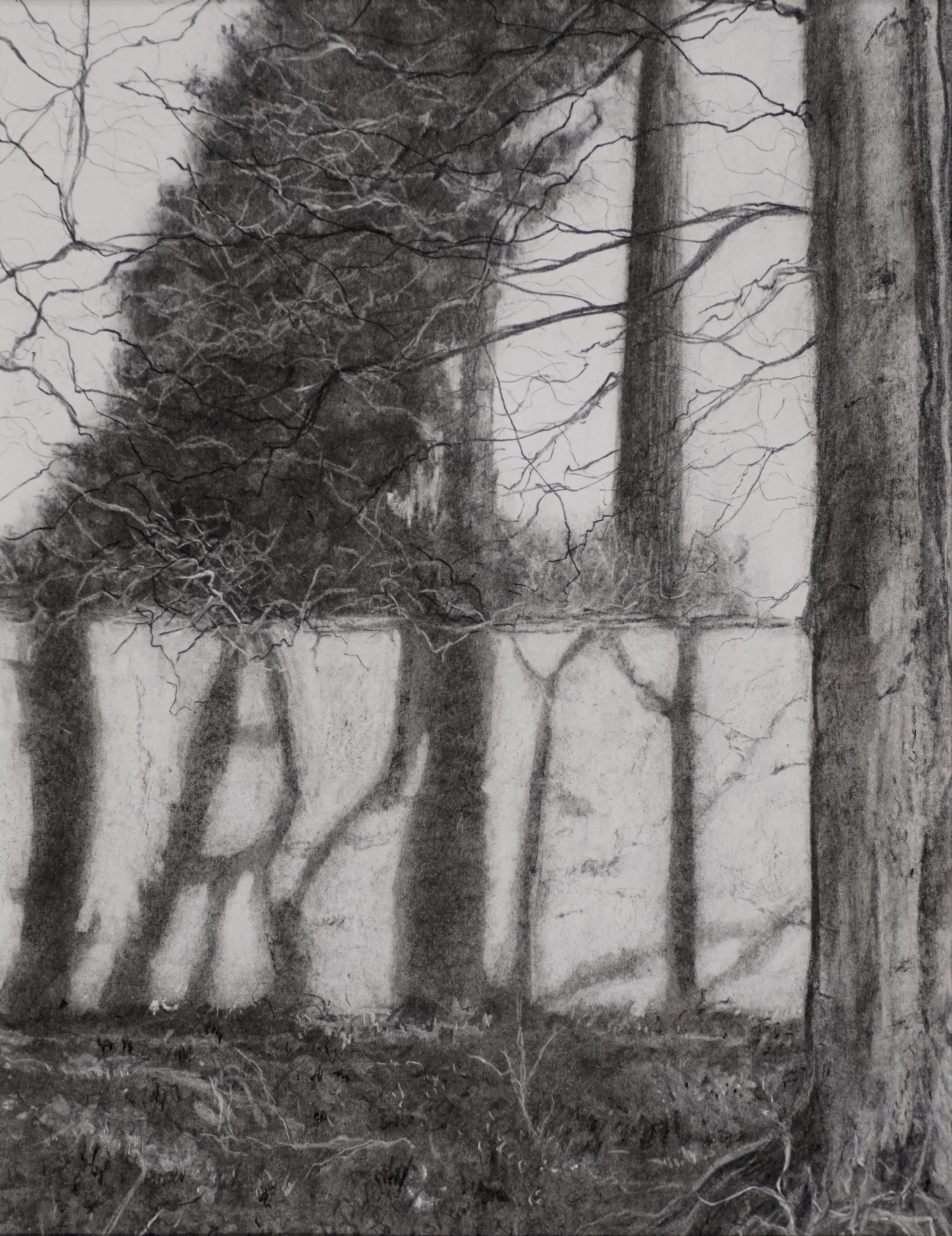 Winter Wall - Charcoal 40x50cm
