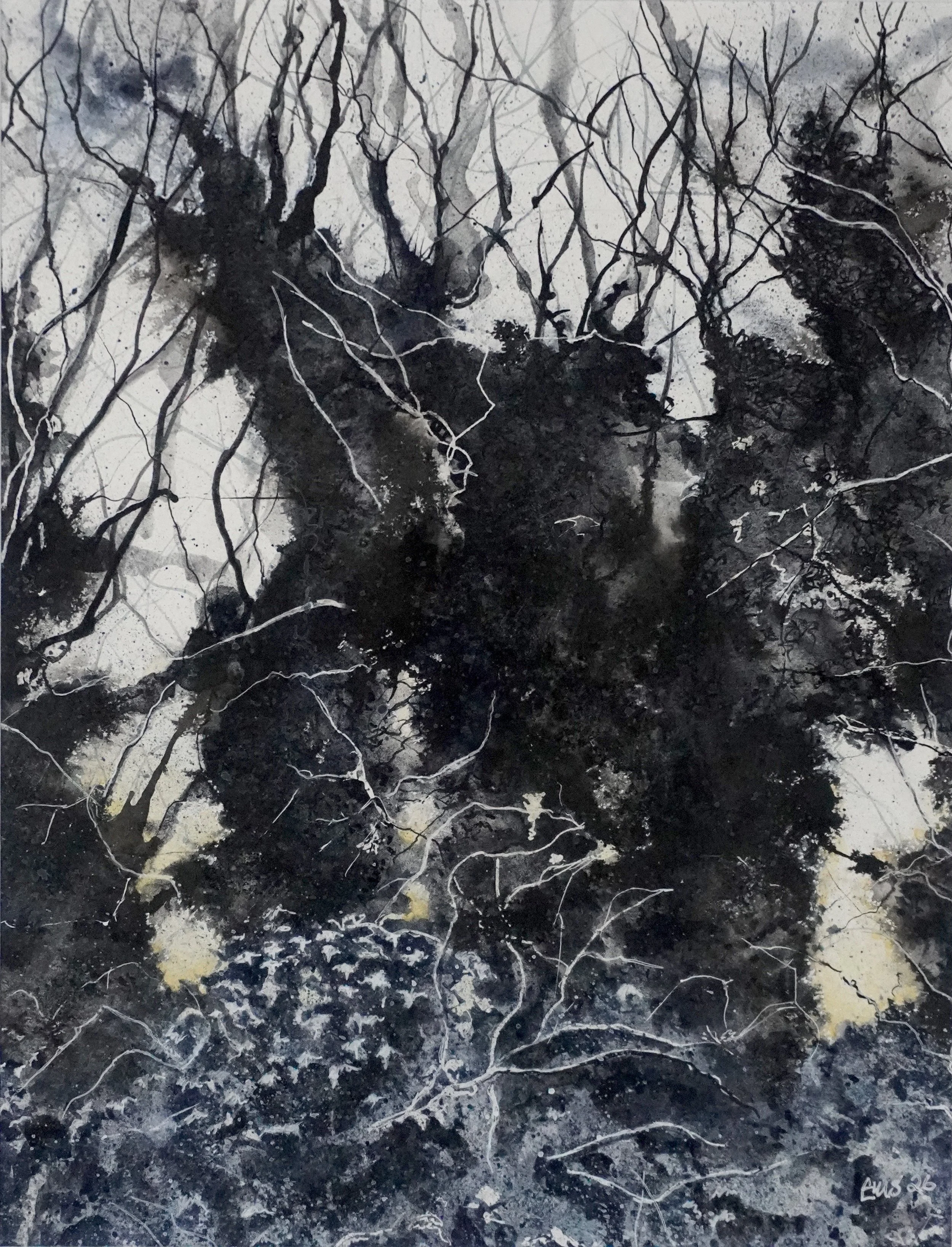 Snow Ivy - Watercolour/Inks 23x30cm