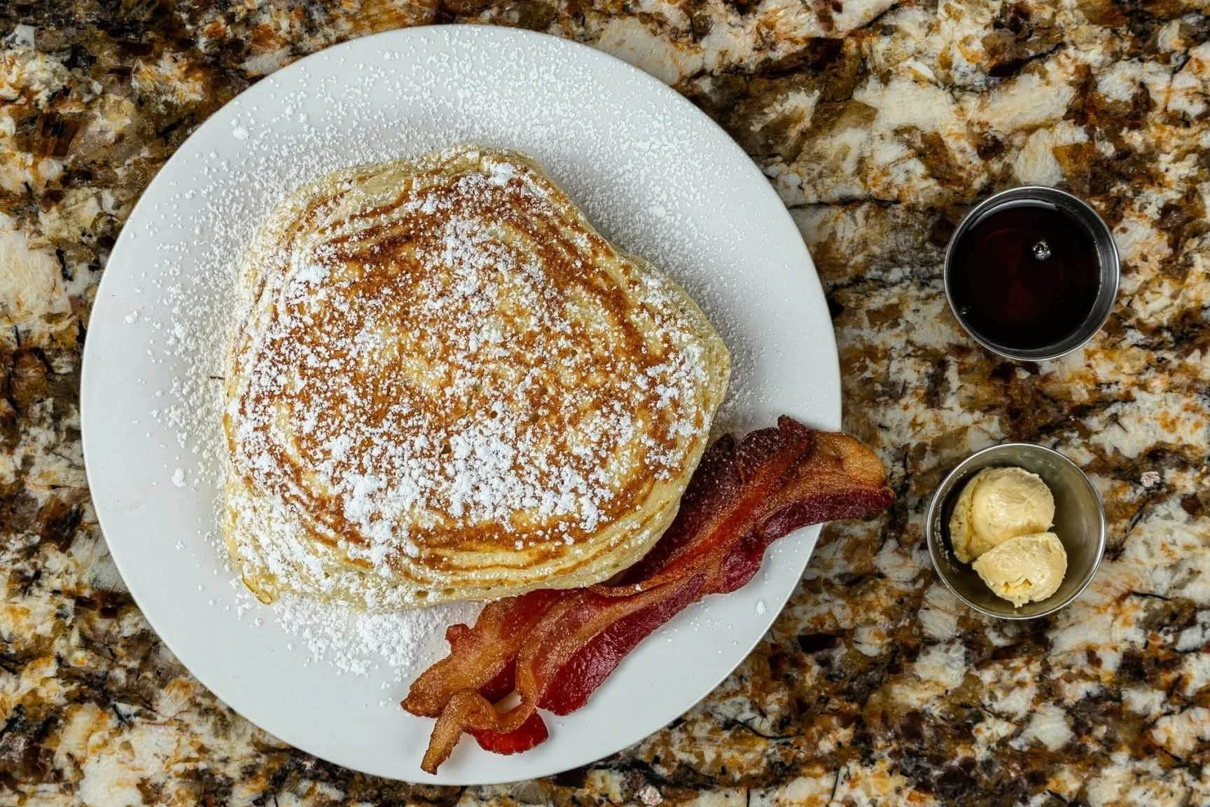 Fluffy Pancakes with a Side of Bacon