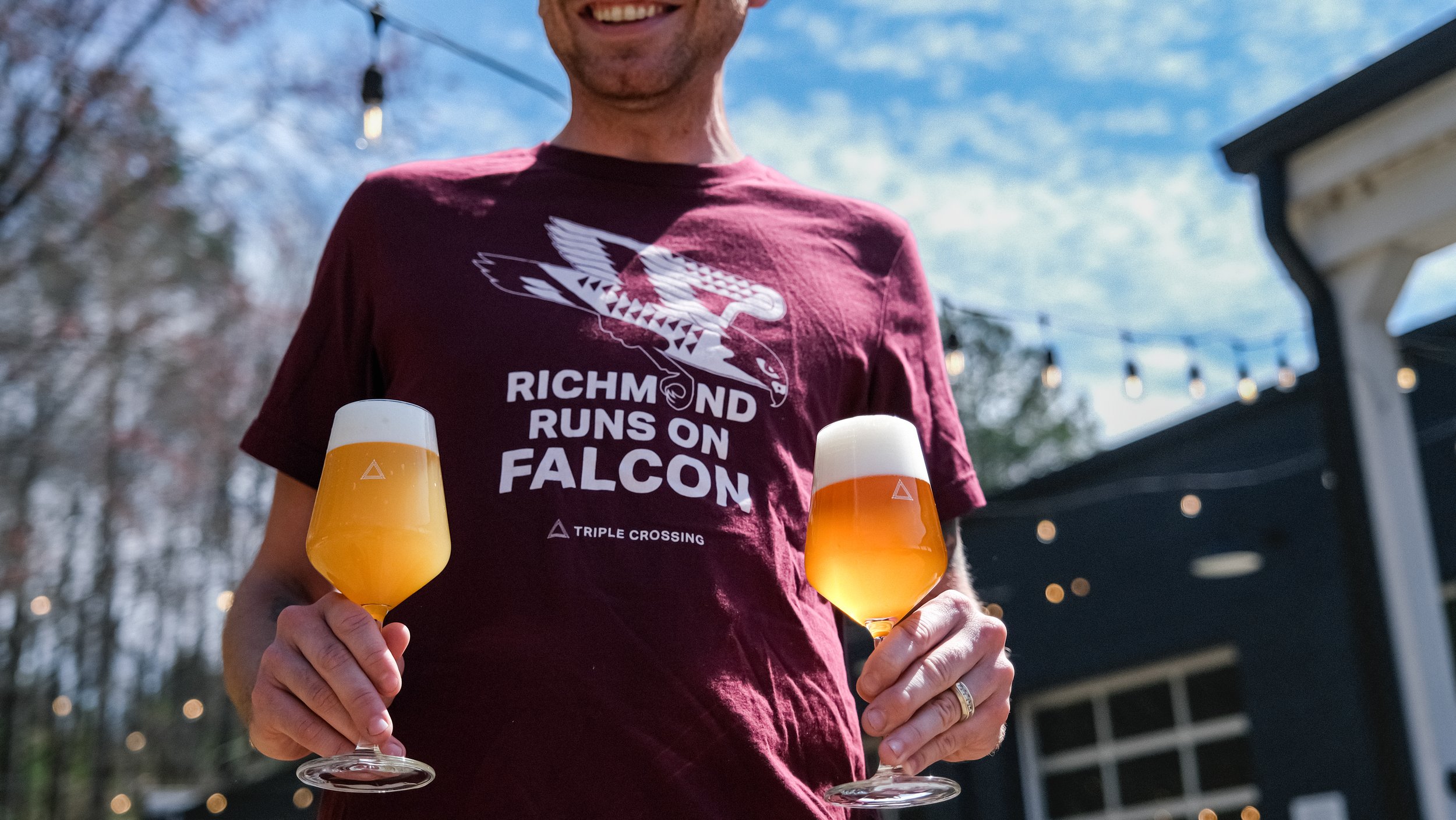"Richmond Runs On Falcon" Red Tee