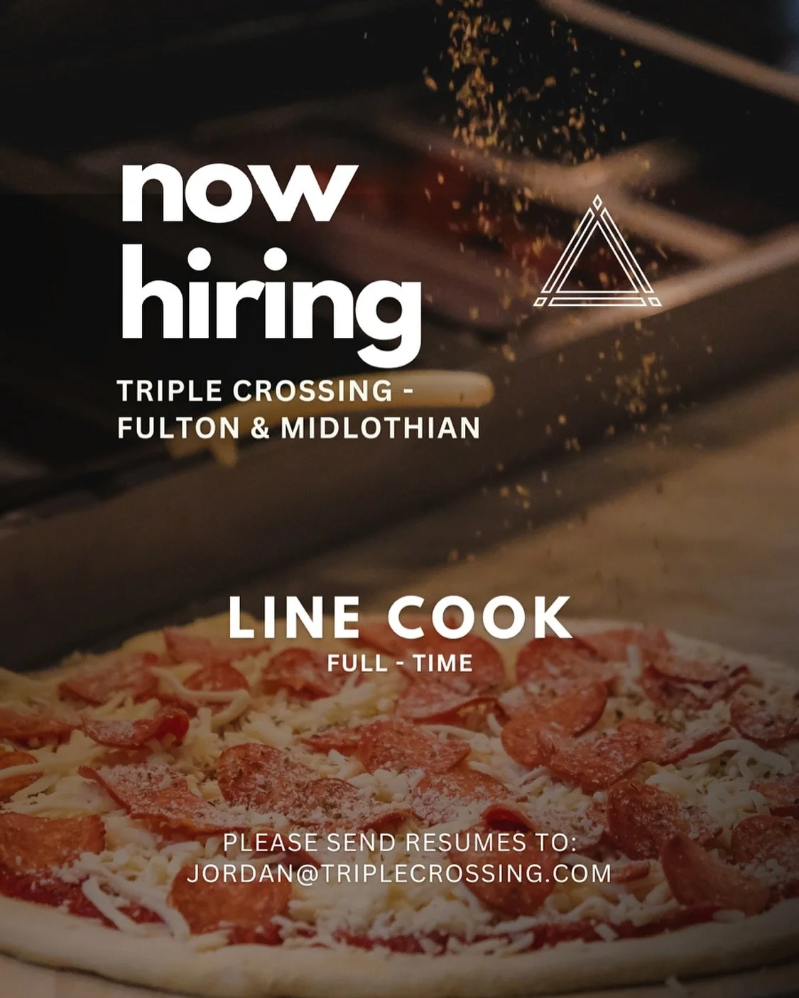 Got the seasoning? Better yet the sauce? 🍕 

We&rsquo;re currently hiring for our Fulton and Midlothian locations. This position offers competitive pay and perks such as brewery discounts, health/dental benefits, and a legit matching 401(k) program.