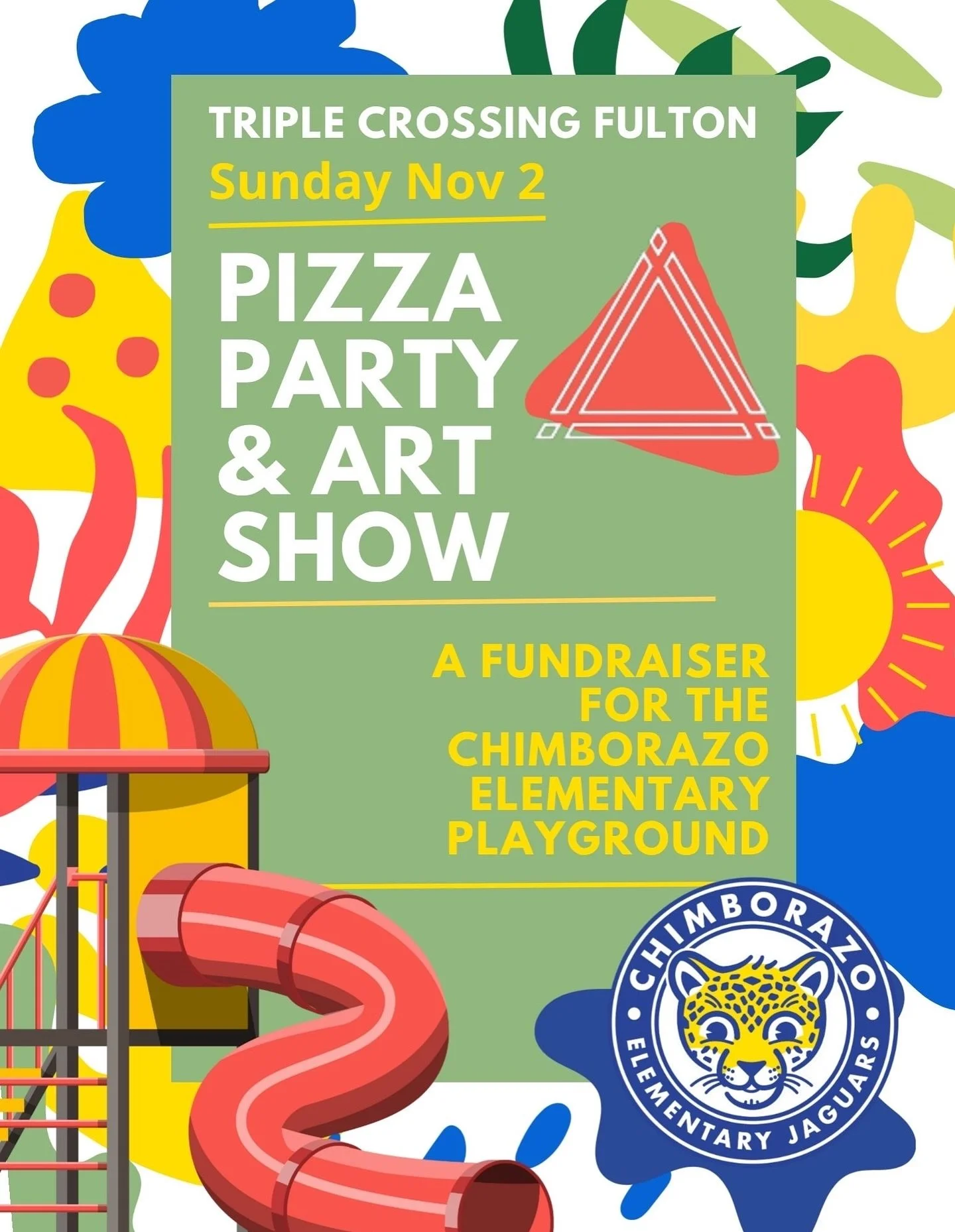 It&rsquo;s too beautiful not to pull up and just get out! ☀️ Join us today with our friends at @chimbopta for an art show featuring young artists and their drawings of what their ideal playground would look like.

A portion of today&rsquo;s proceeds 