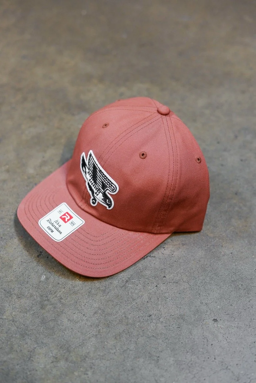 Burgundy Dad Hat w/ Falcon Patch