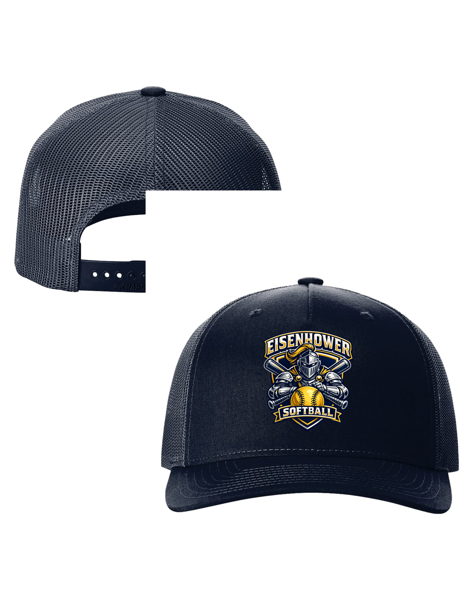 logo 1 5 panal trucker hat 112FP Nave on Navy.png