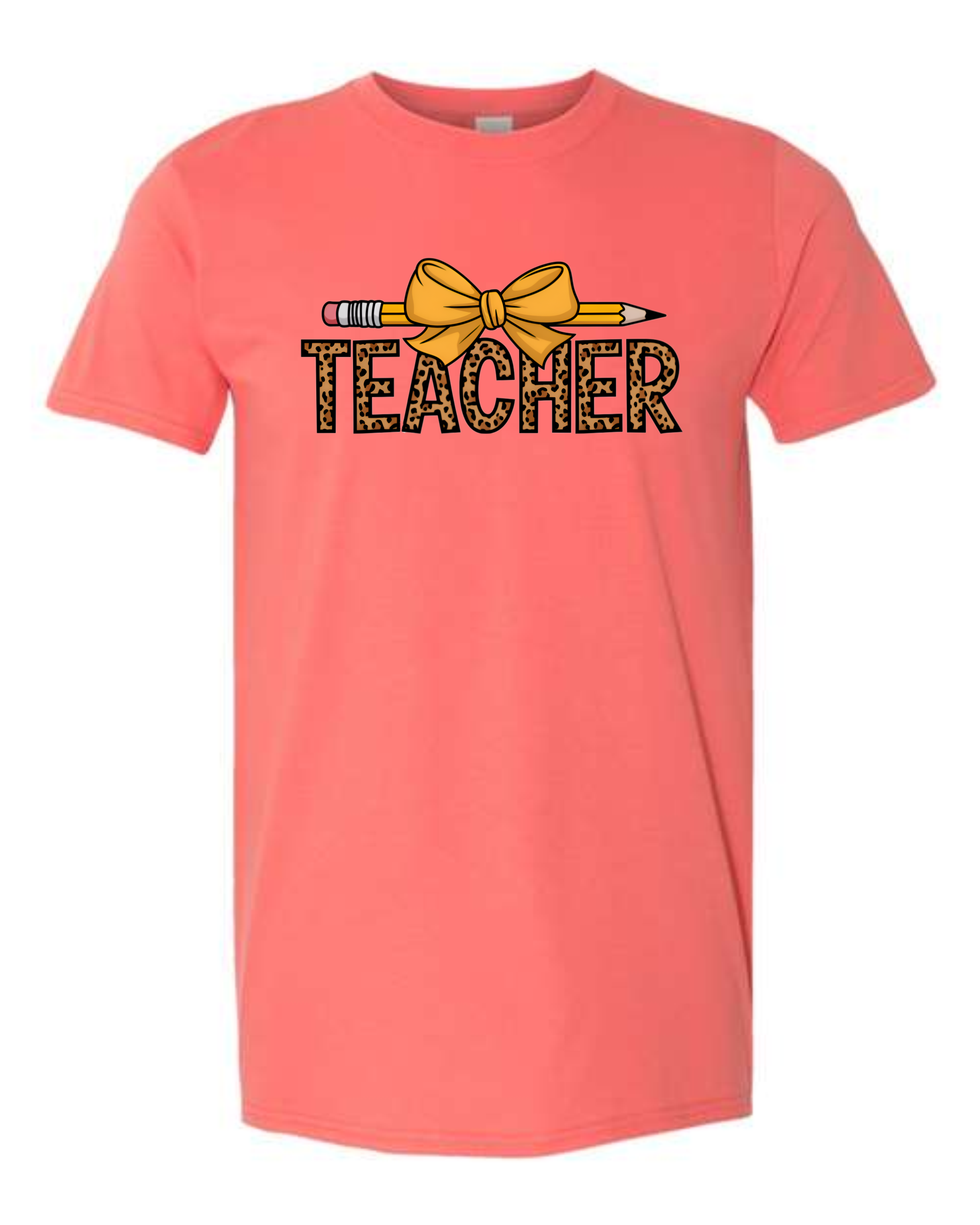 Teacher Appreciation Leopard Print T-Shirt
