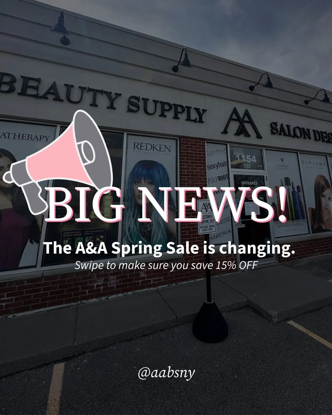 🚨 The A&amp;A Spring Sale is changing this year, and you&rsquo;re going to want to know about it!
 
Same 15% OFF you love, but this year we&rsquo;re doing things differently. Swipe through for all the dates and details. 👆
 
🌸 March 23&ndash;26 | 1